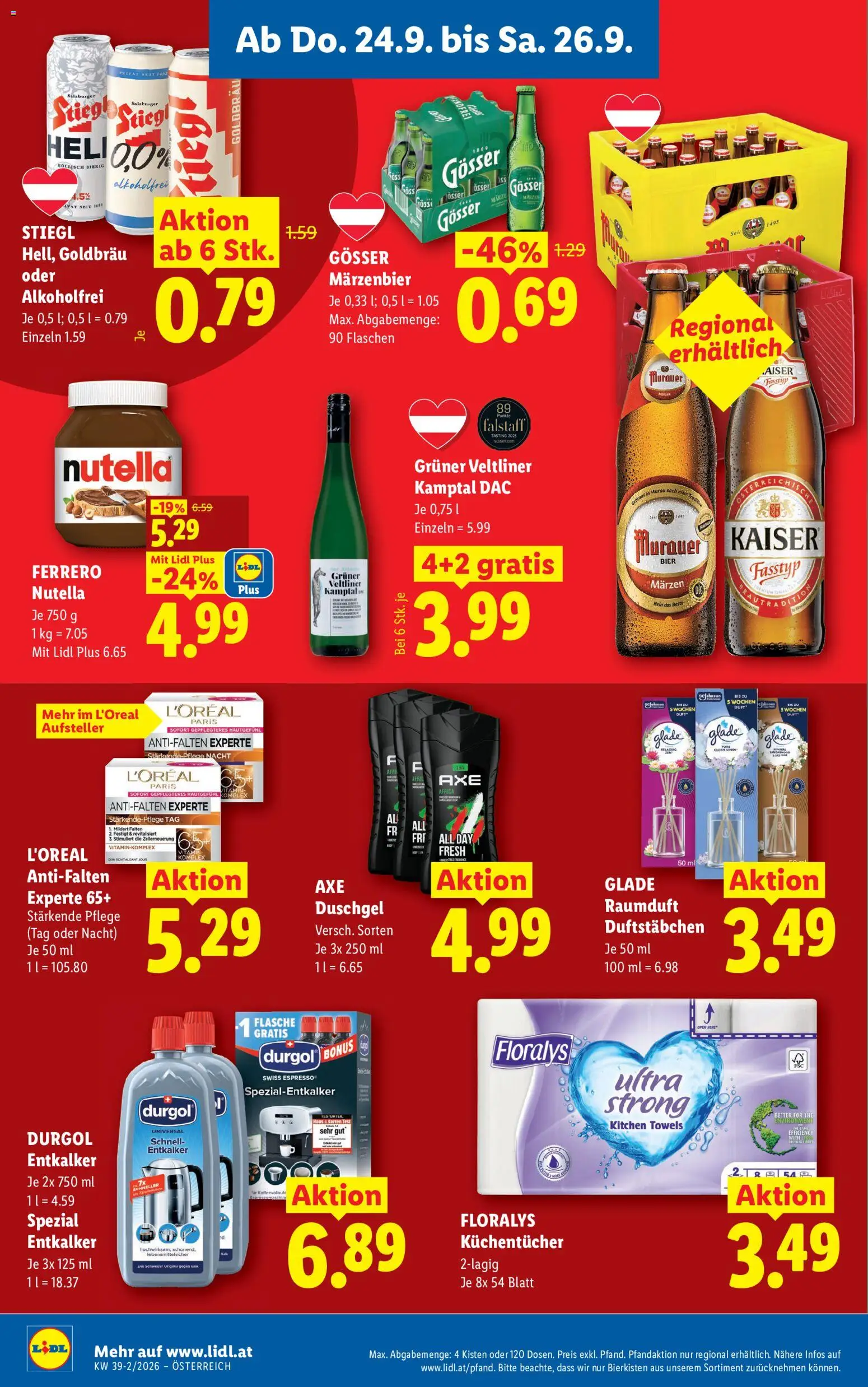Lidl - Flugblatt Flugblatt in Österreich