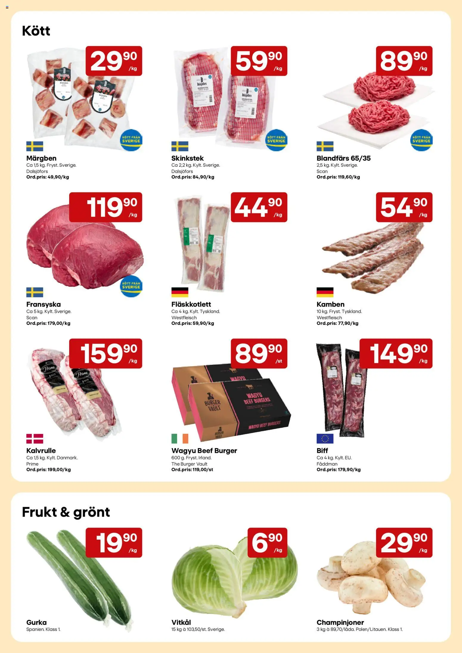 Snabbgross erbjudanden Reklamblad in Sverige
