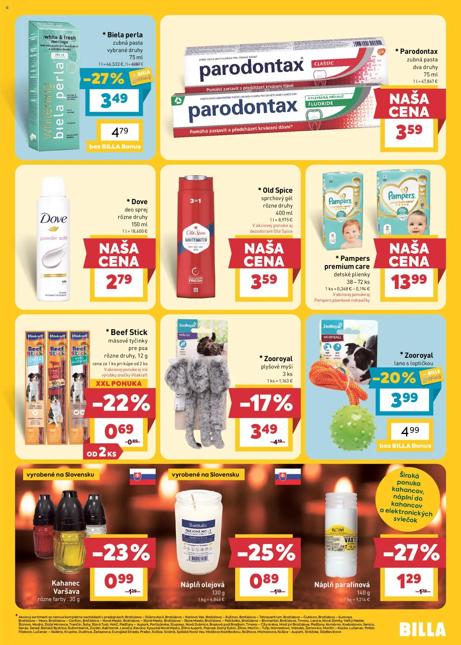 Billa leták Leták in Slovensko