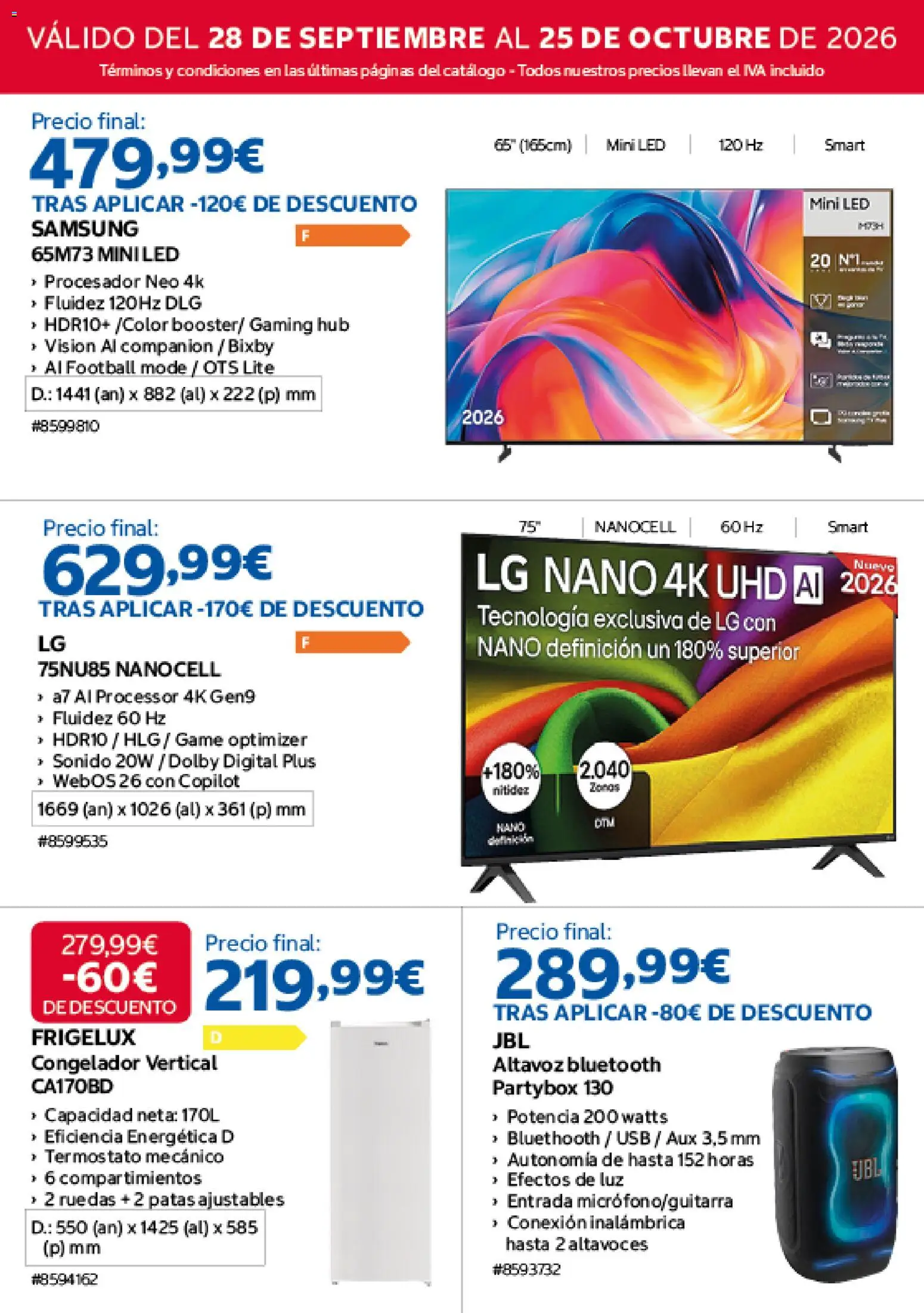 Costco catálogo Folleto in España