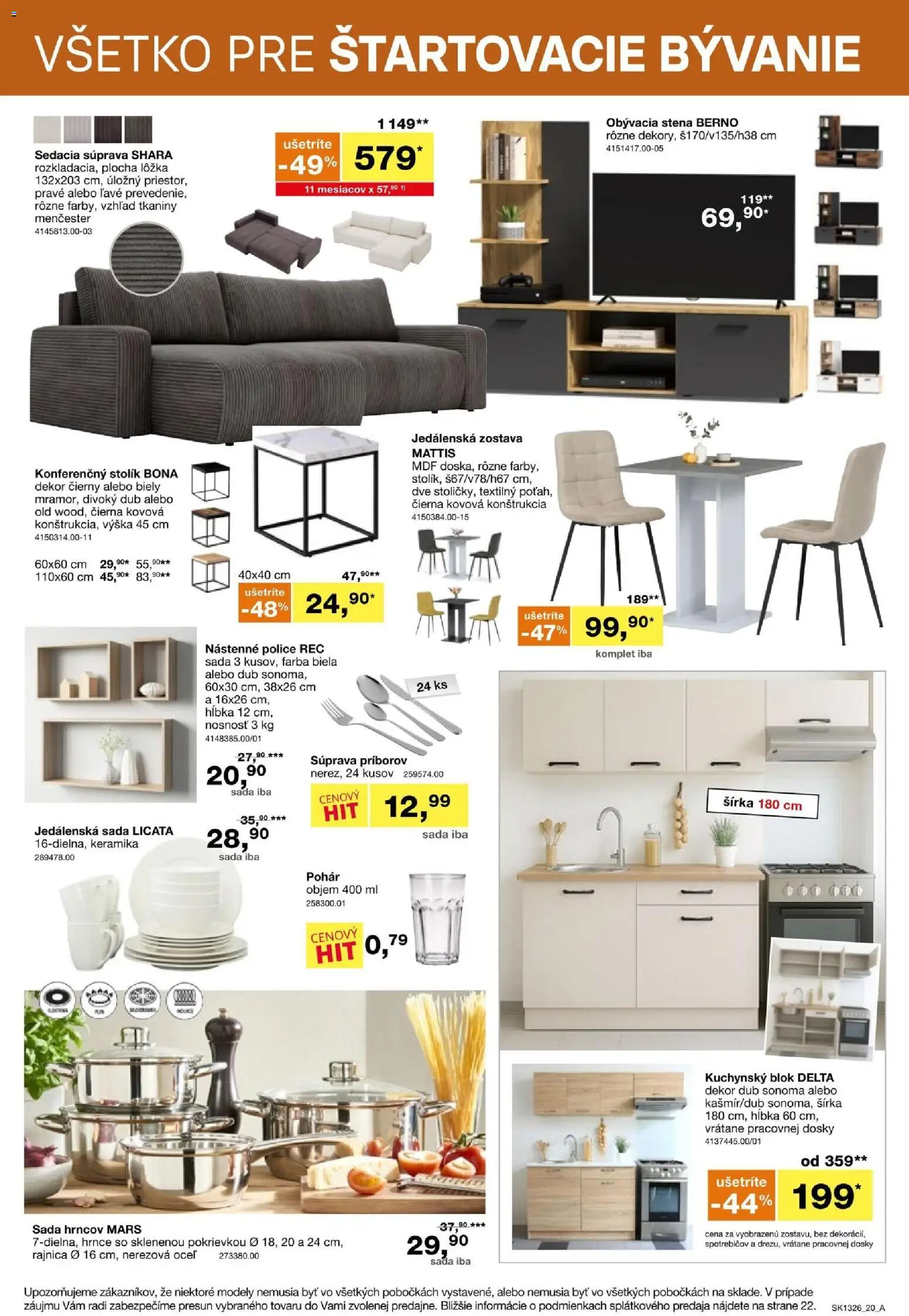 Sconto nábytok leták Leták in Slovensko