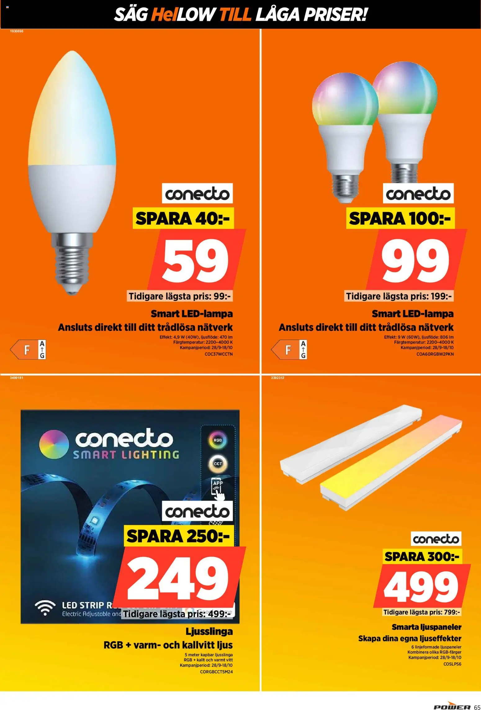Power erbjudanden Reklamblad in Sverige