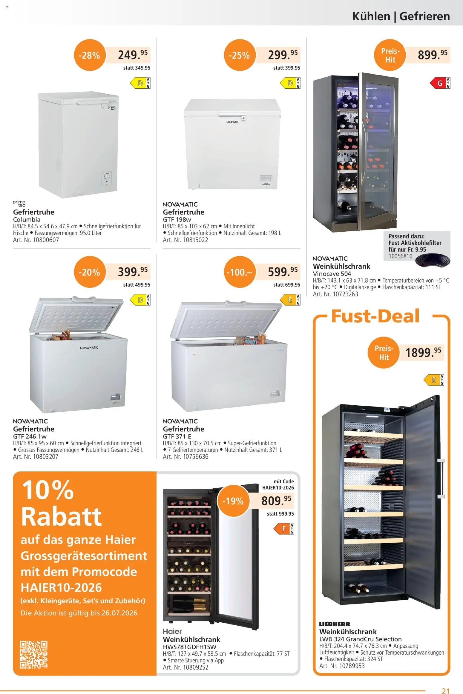 🛍️ Fust aktionen ab 22.06.2026 » Entdecken Sie exklusive Rabatte und sparen Sie noch heute! 💰 | Schweiz