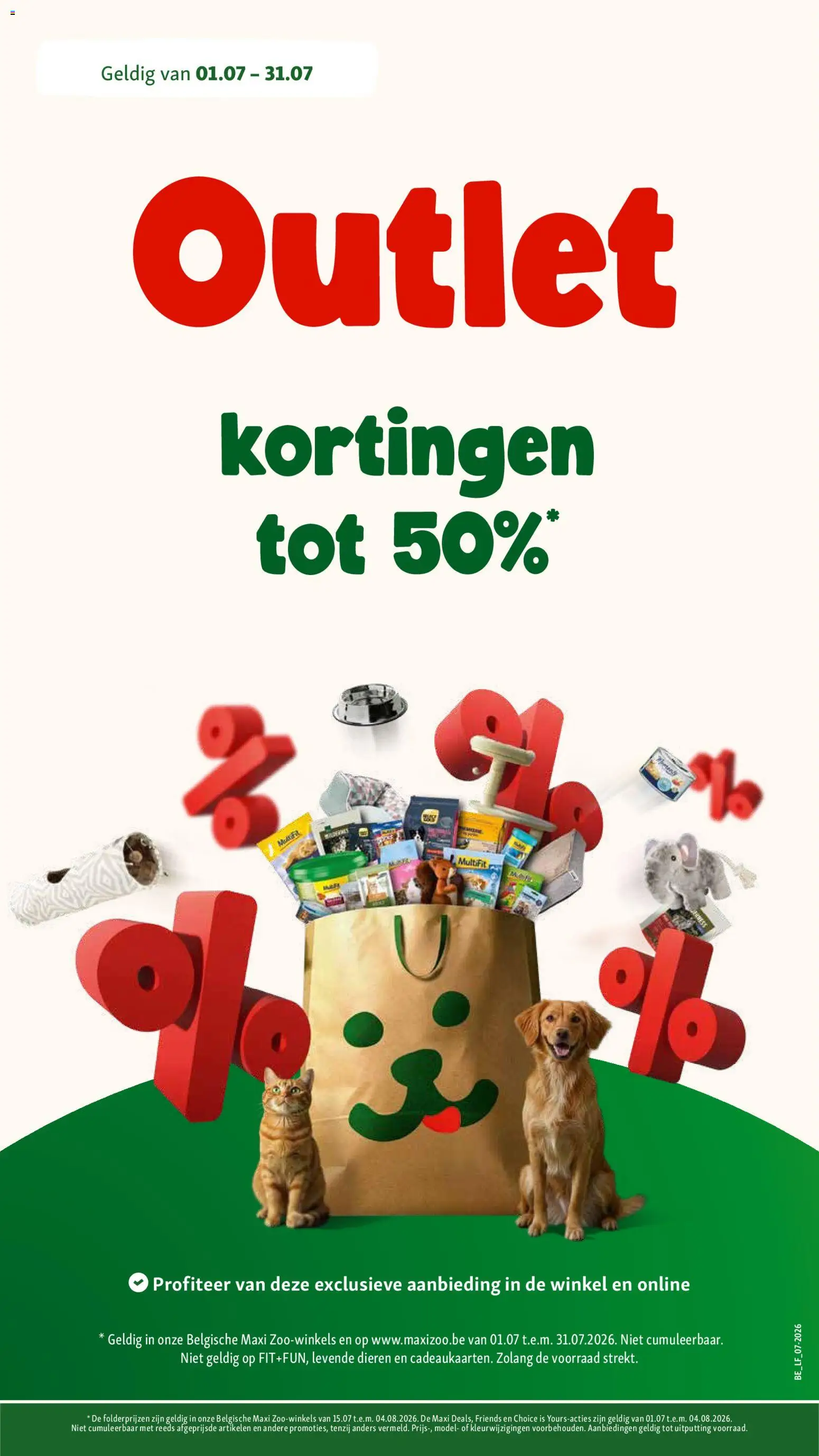 Nieuwe » Maxi Zoo folder van 01/07/2026 🤩  « is er! Ontdek geweldige aanbiedingen en bespaar. | België
