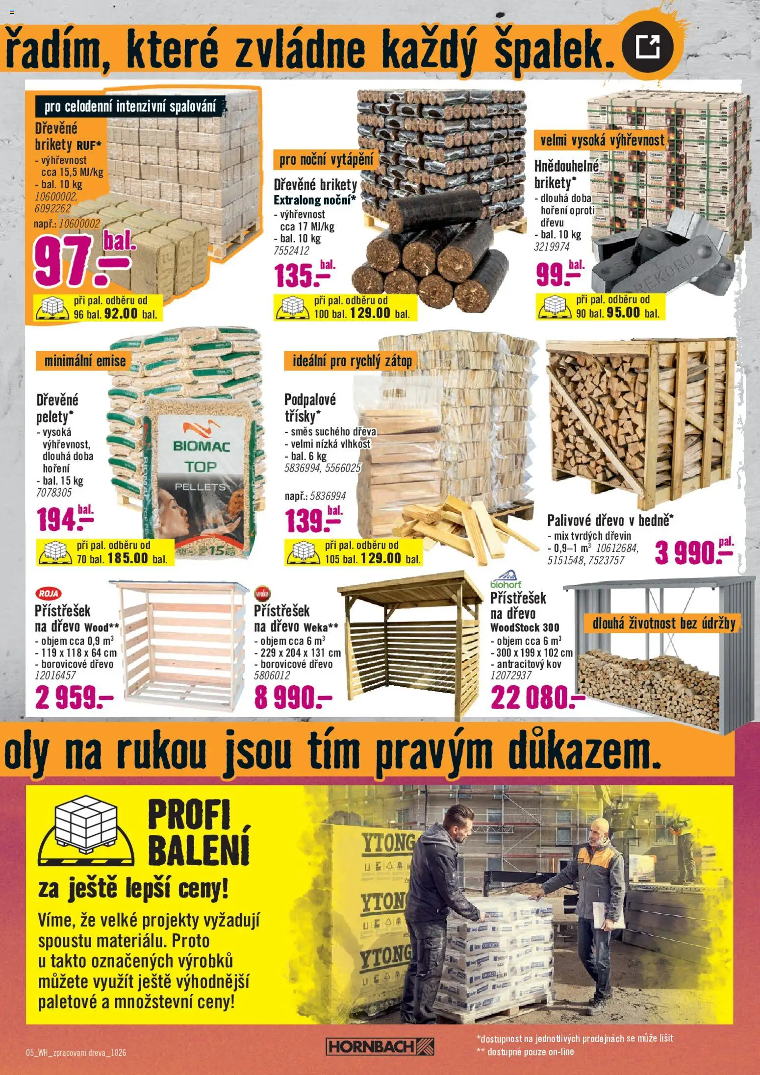 HORNBACH leták - Zpracování dřeva Leták in Česko
