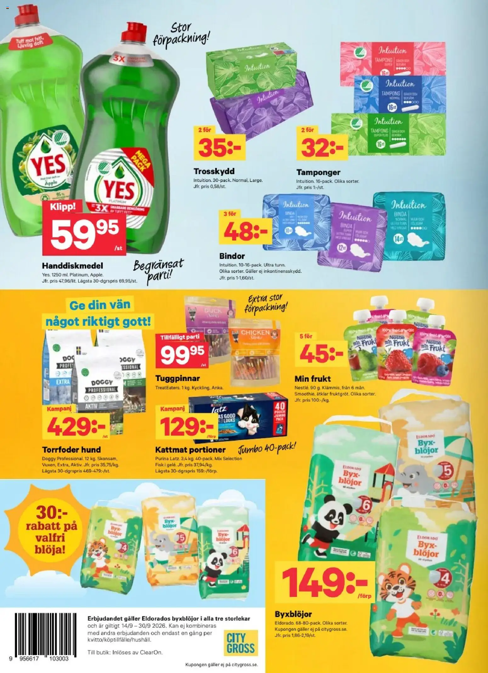 City Gross erbjudanden Reklamblad in Sverige
