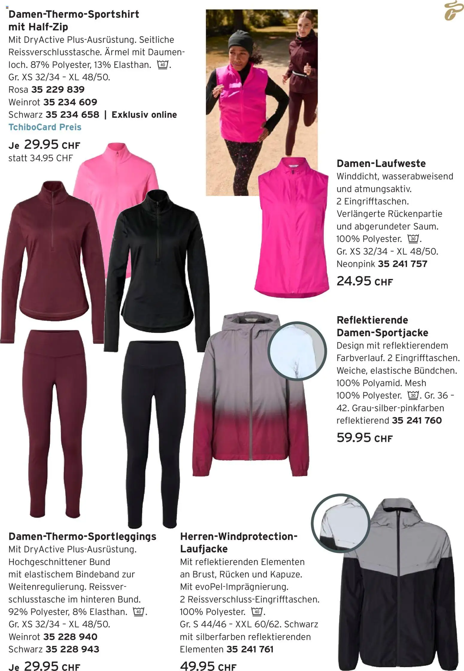 Tchibo aktionen Active Running Prospekt in Schweiz