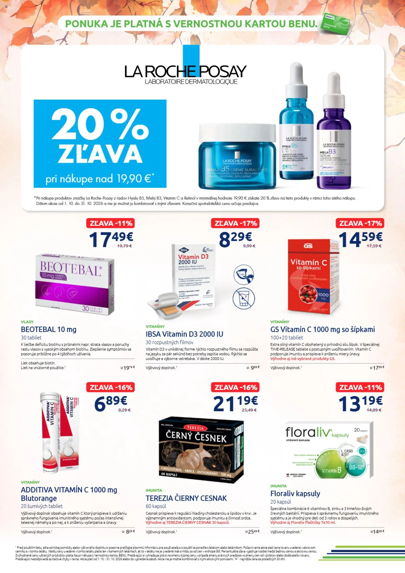 BENU Lekáreň leták Leták in Slovensko