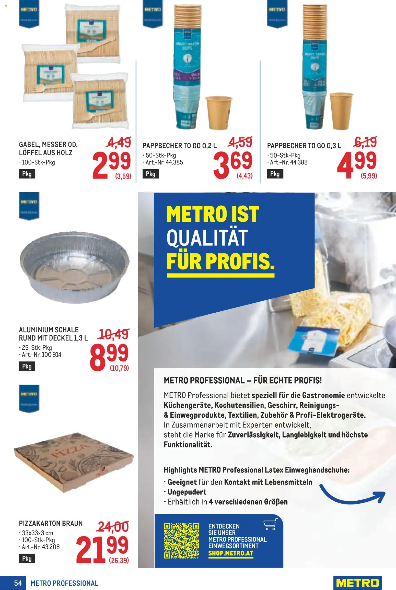 Metro angebote Profi Flugblatt in Österreich