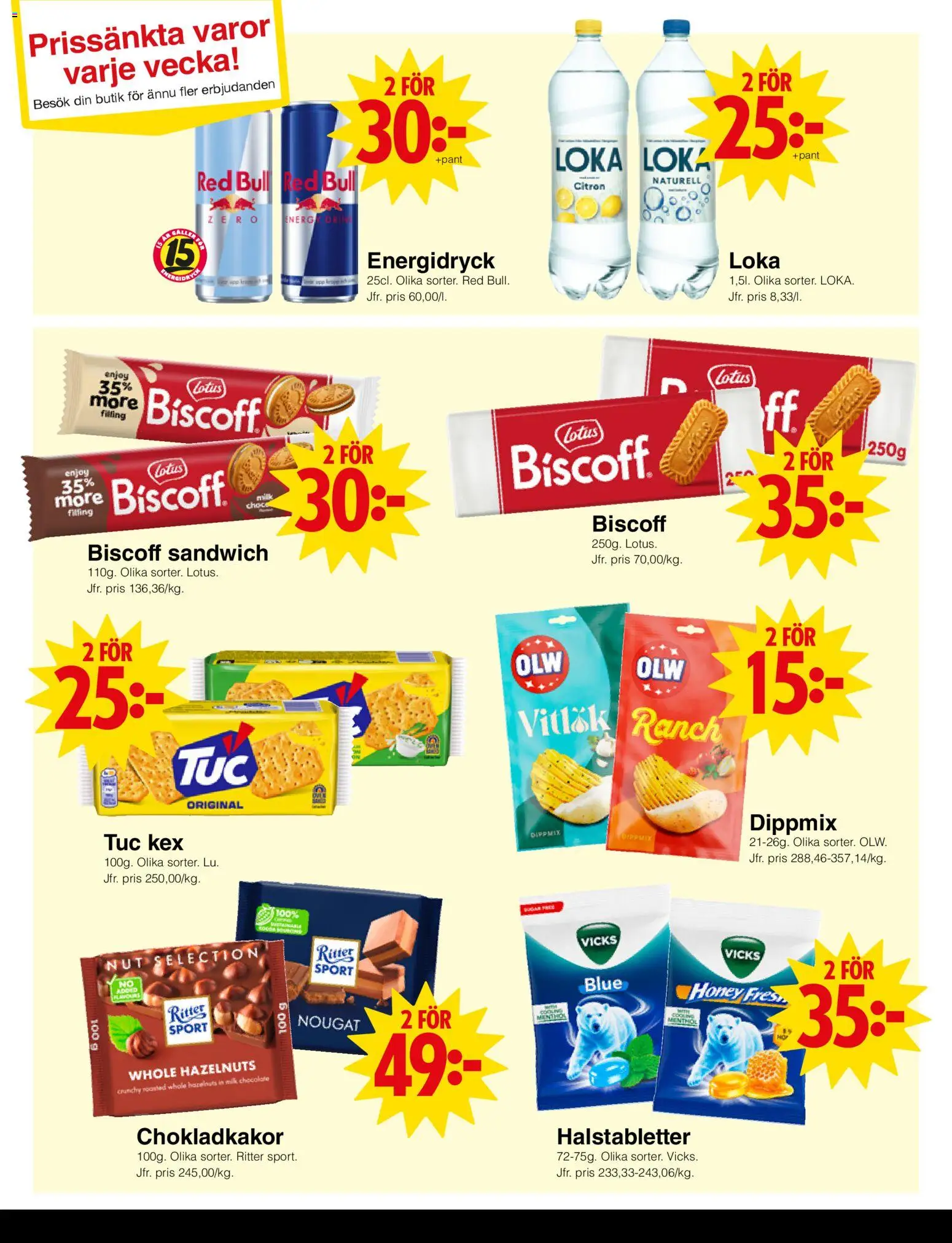 Matöppet erbjudanden Reklamblad in Sverige