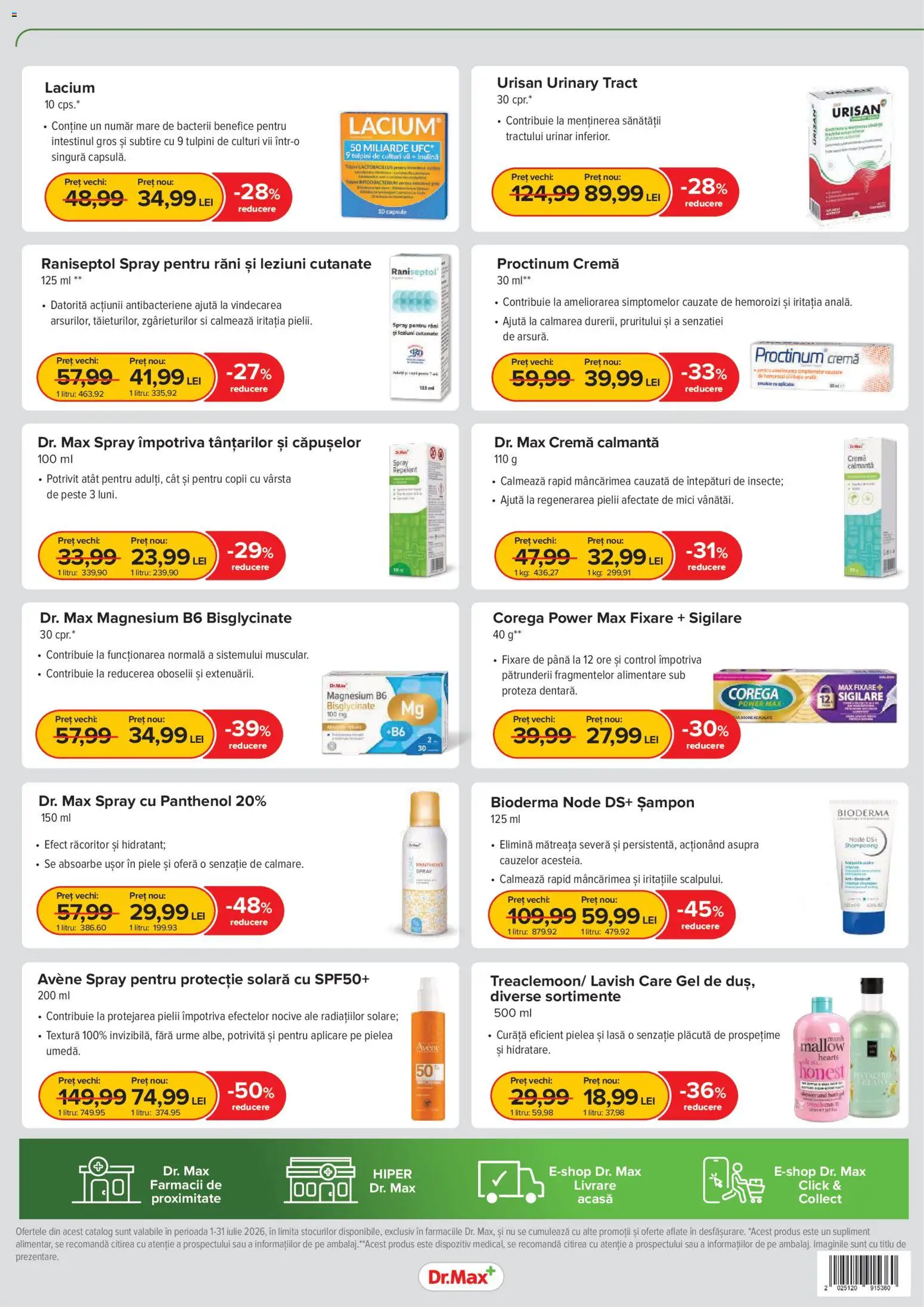 🛍️ Dr.Max Catalog din 01.07.2026 » Descoperiți oferte exclusive și economisiți chiar azi! 💰 | România