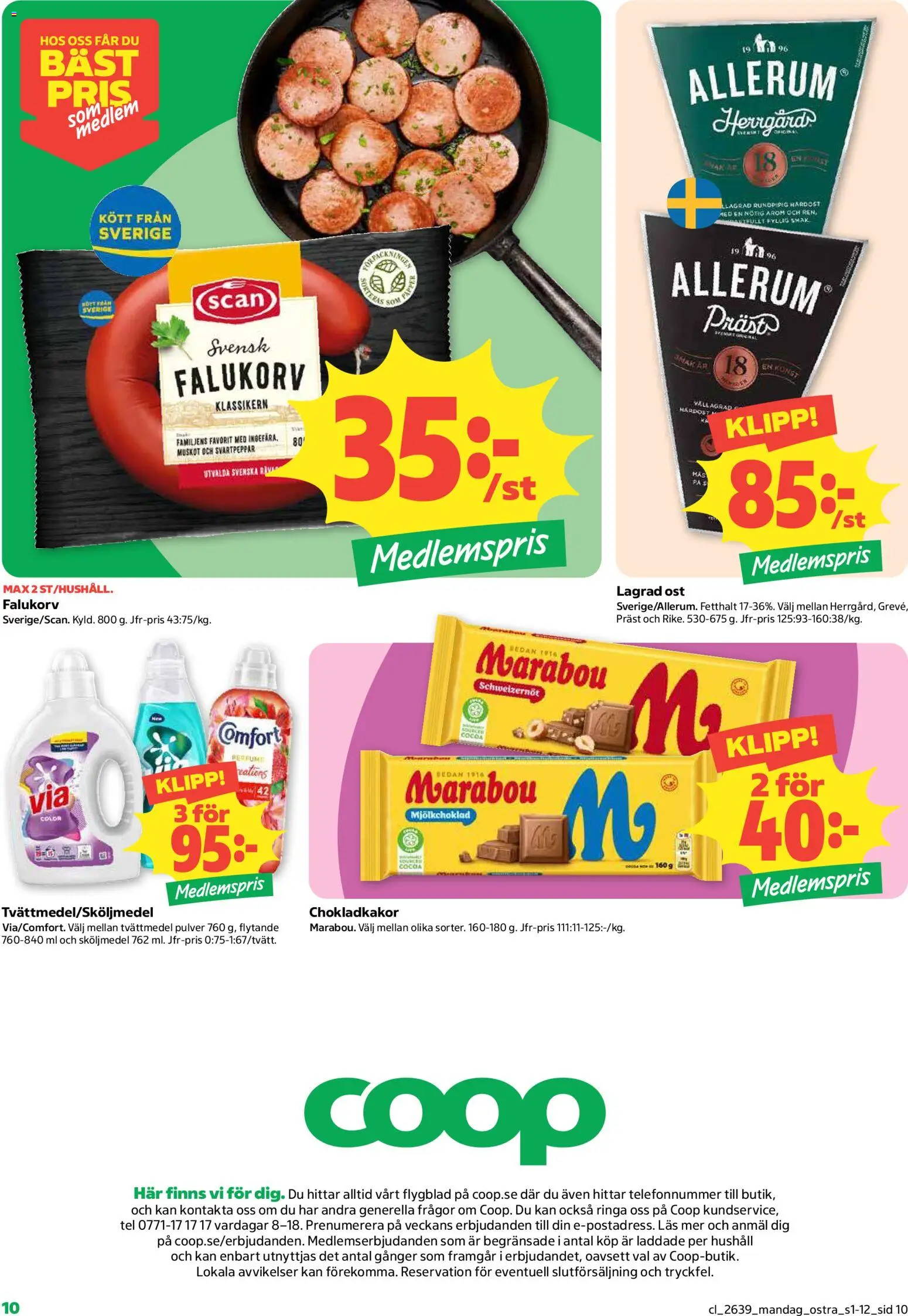 Coop erbjudanden Reklamblad in Sverige