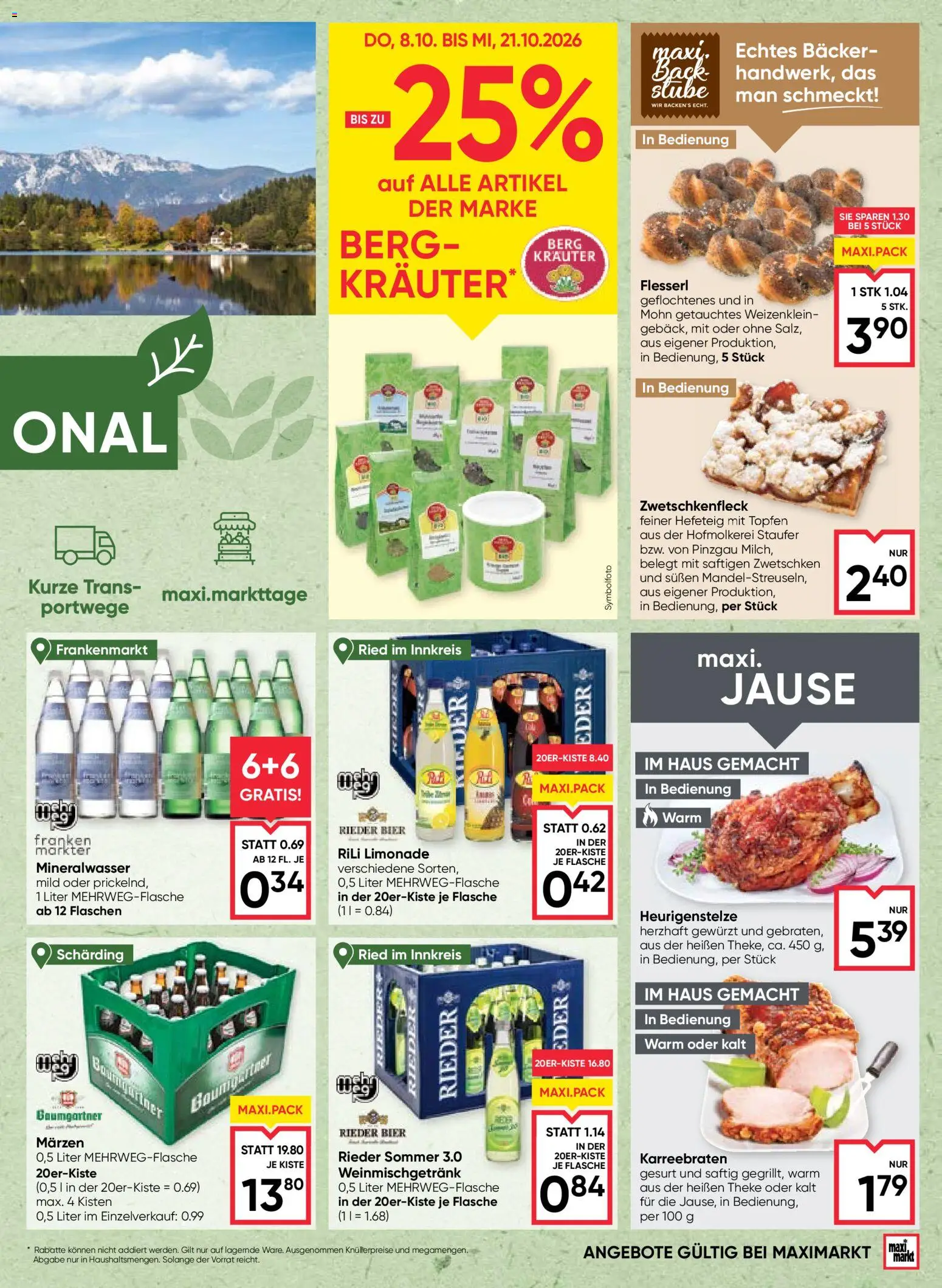 Maximarkt Flugblatt Flugblatt in Österreich