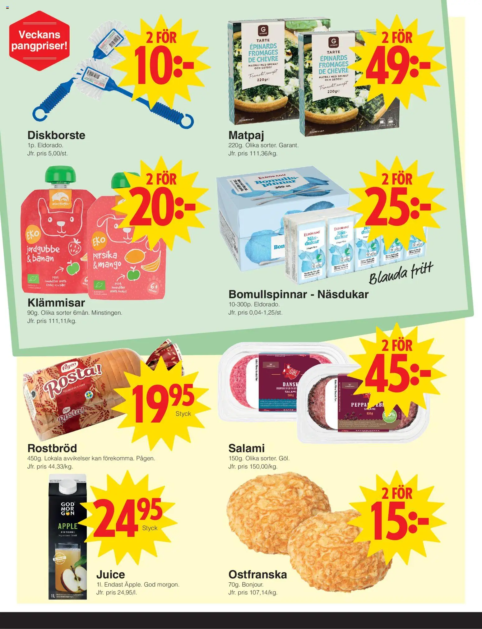 Matöppet erbjudanden Reklamblad in Sverige