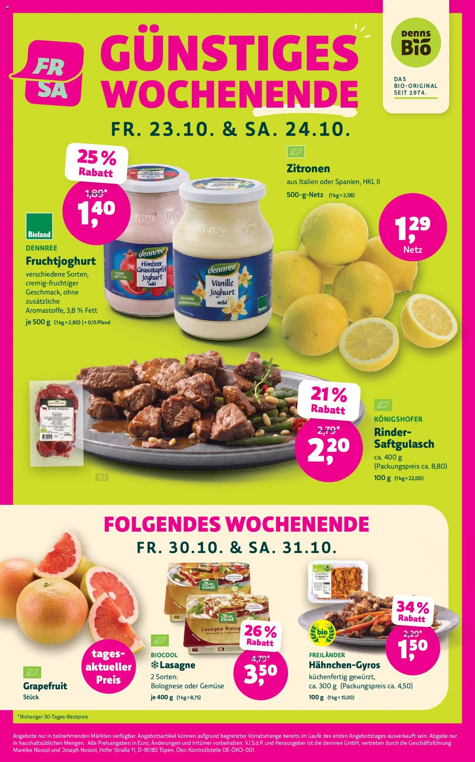 Denns BioMarkt Angebote Prospekt in Deutschland