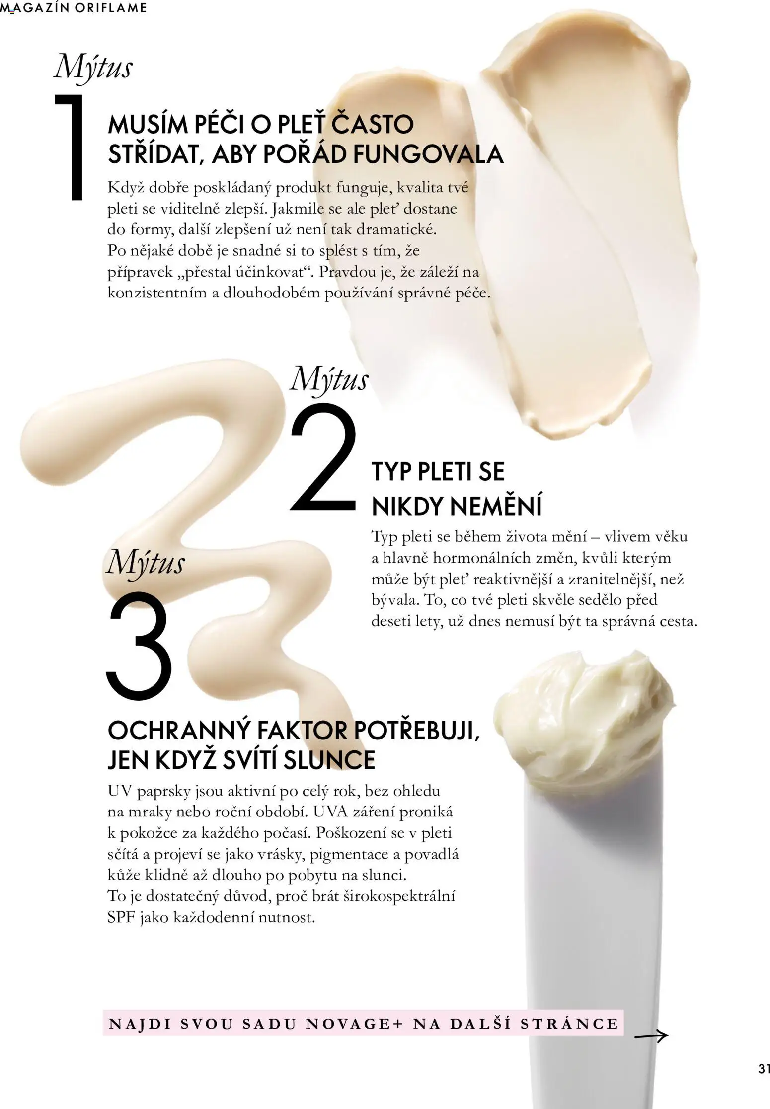 Oriflame katalog Novage+ Proceuticals Leták in Česko