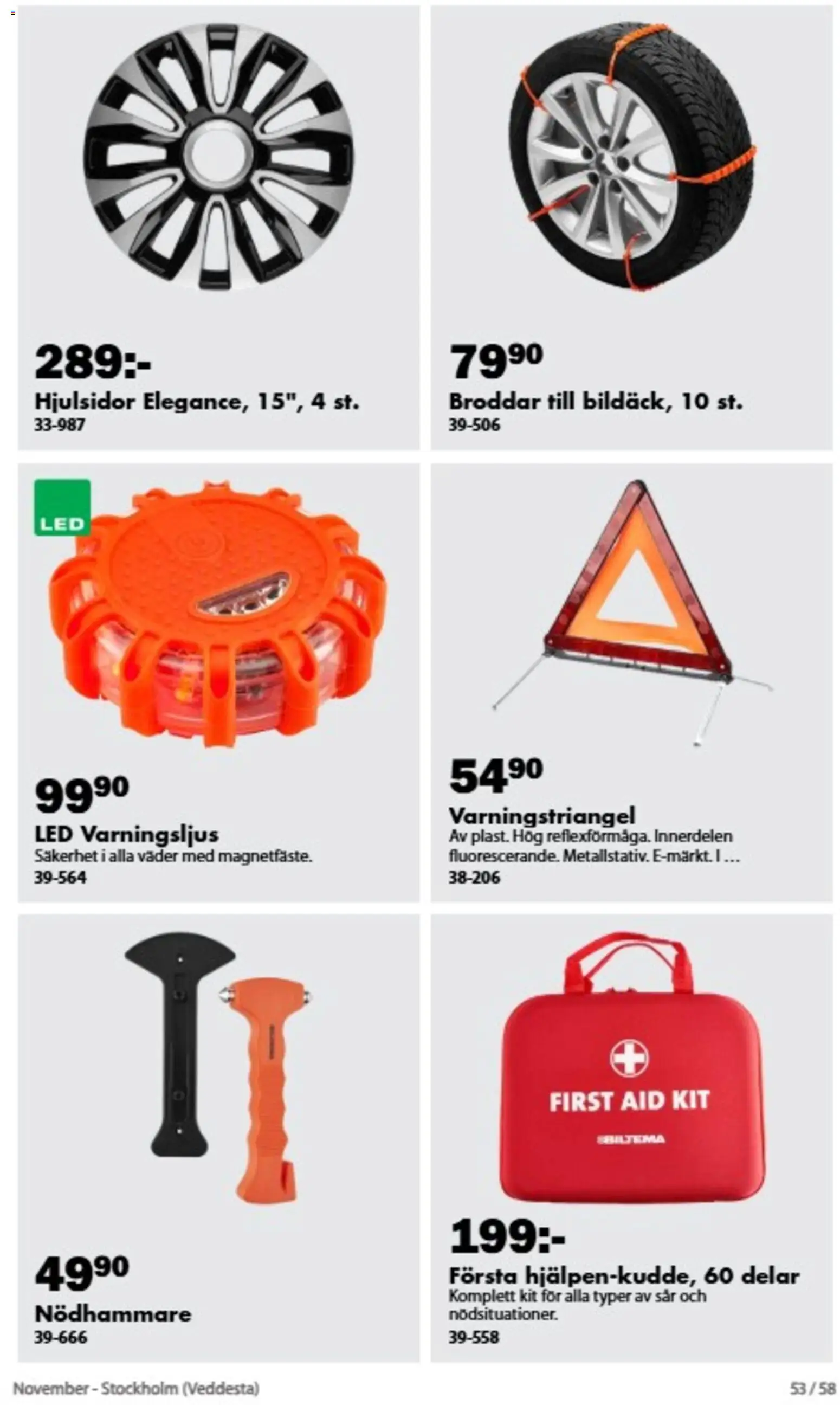 Biltema erbjudanden November Reklamblad in Sverige