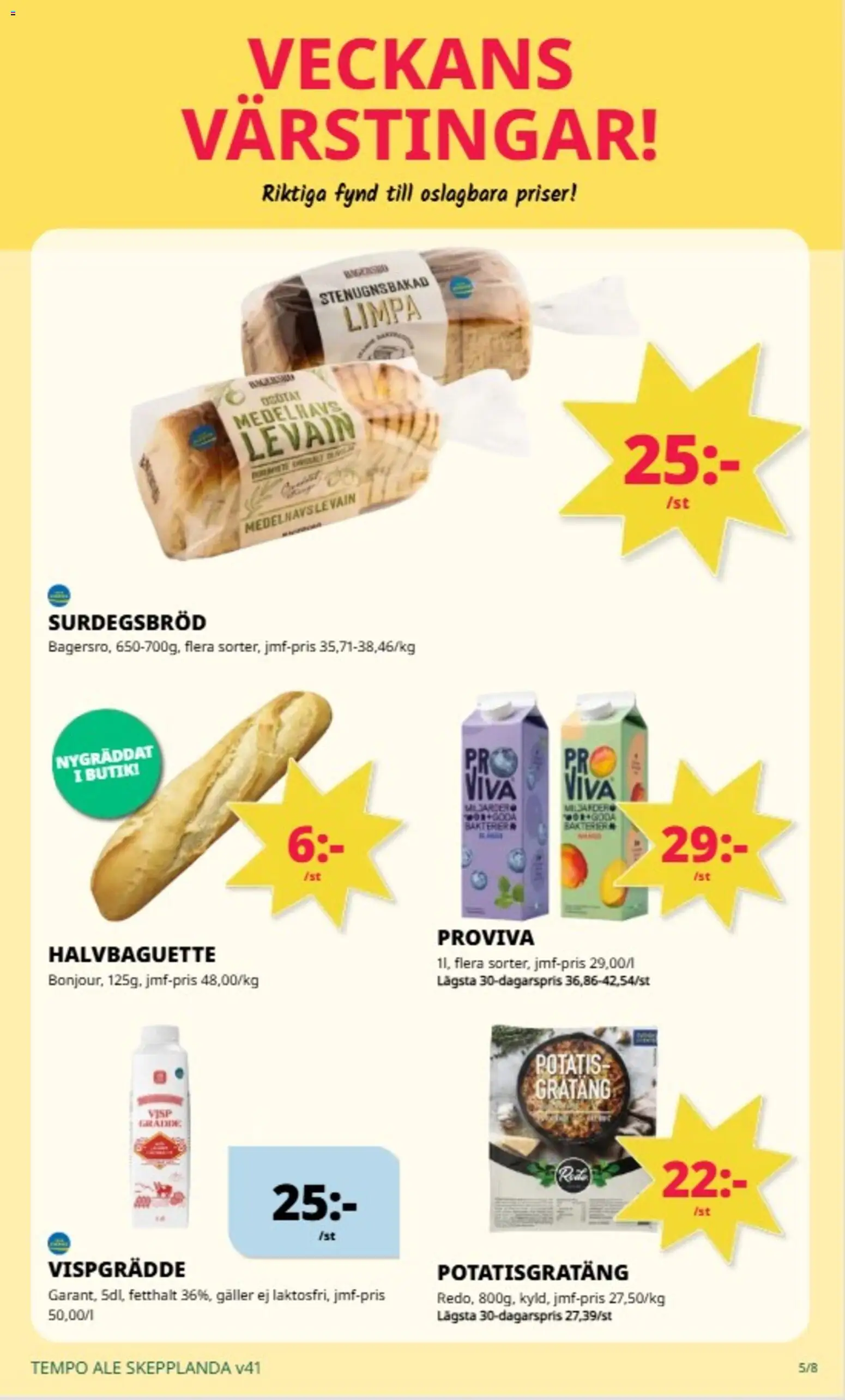 Tempo erbjudanden Reklamblad in Sverige