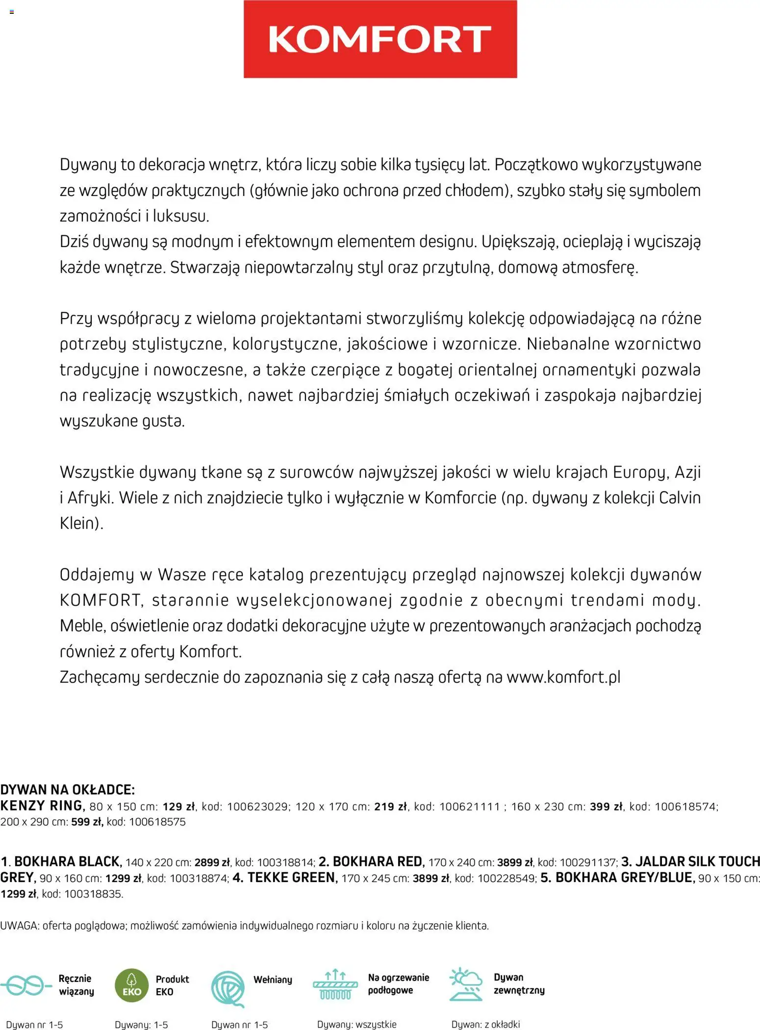 Komfort gazetka - Katalog dywanów od 17.03.2026 | 🔥 Mega okazje, które musisz zobaczyć! | Polska