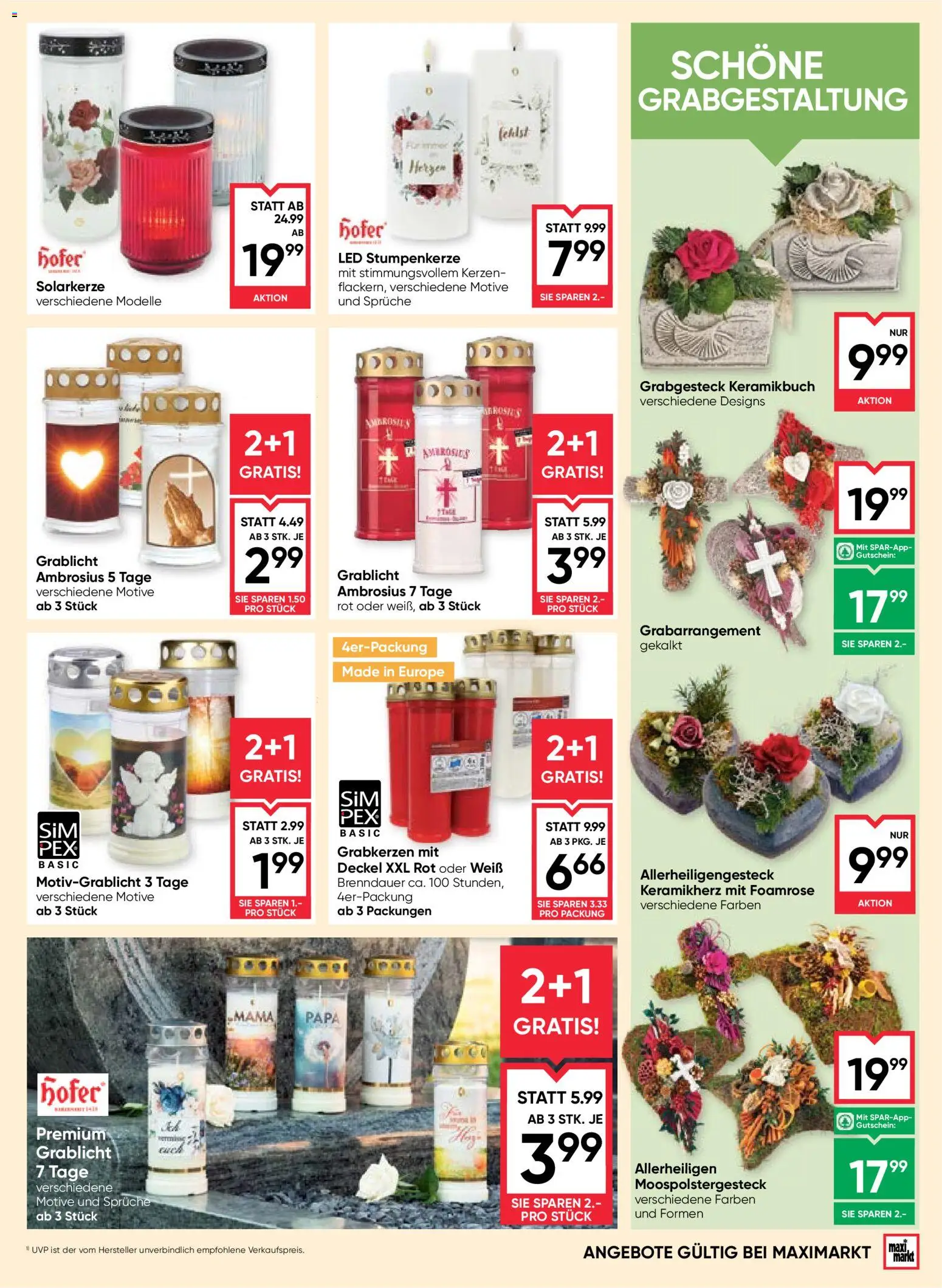 Maximarkt Flugblatt Flugblatt in Österreich