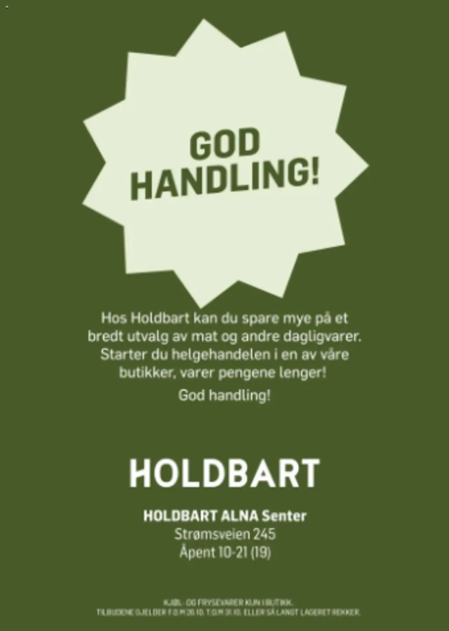 Holdbart kundeavis Kundeavis in Norge