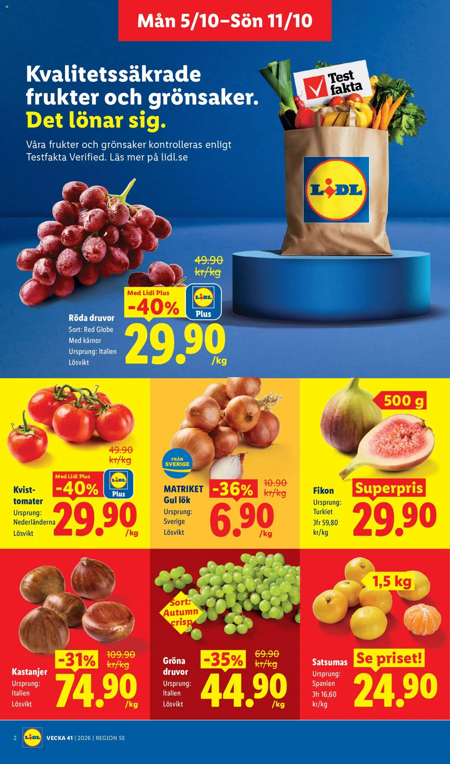 Lidl erbjudanden Reklamblad in Sverige