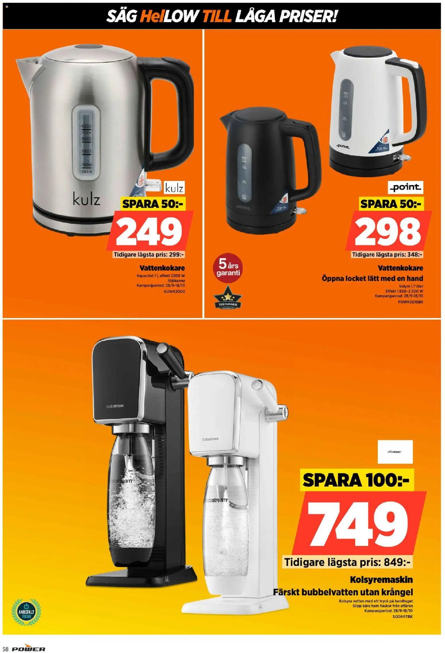 Power erbjudanden Reklamblad in Sverige