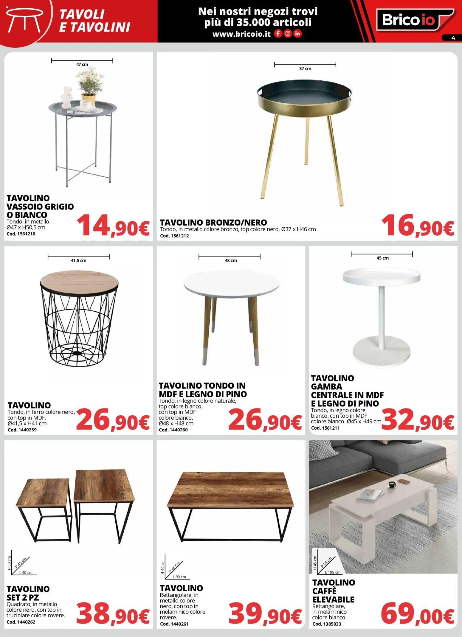 Brico io volantino Arredo Volantino in Italy