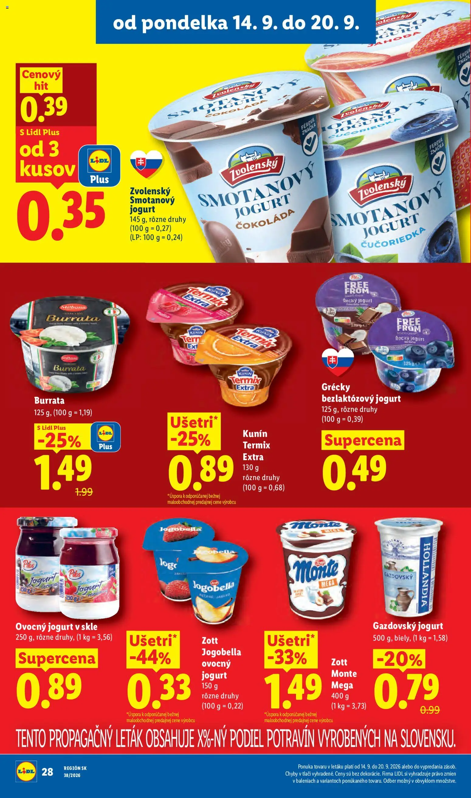 Lidl leták Leták in Slovensko