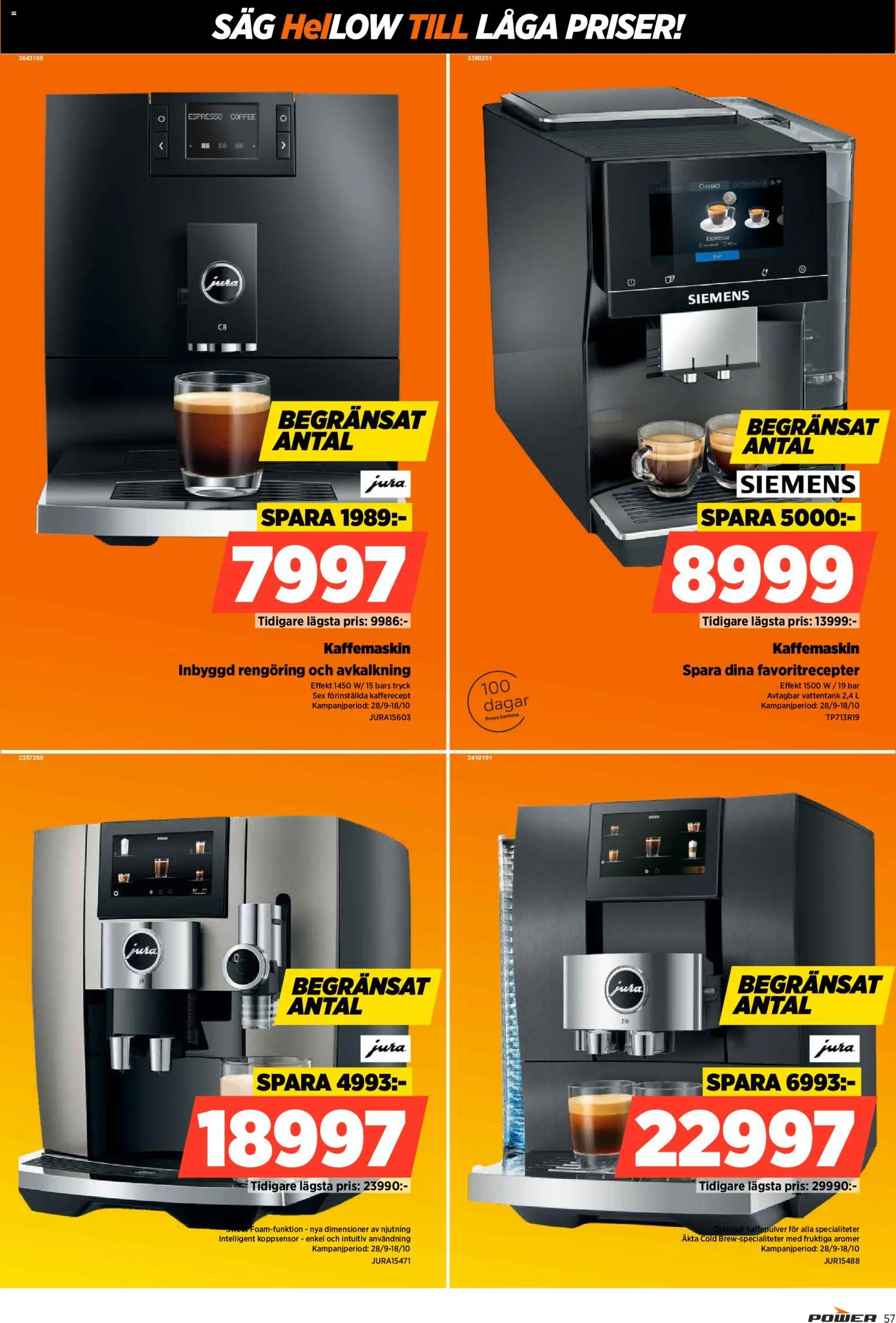 Power erbjudanden Reklamblad in Sverige