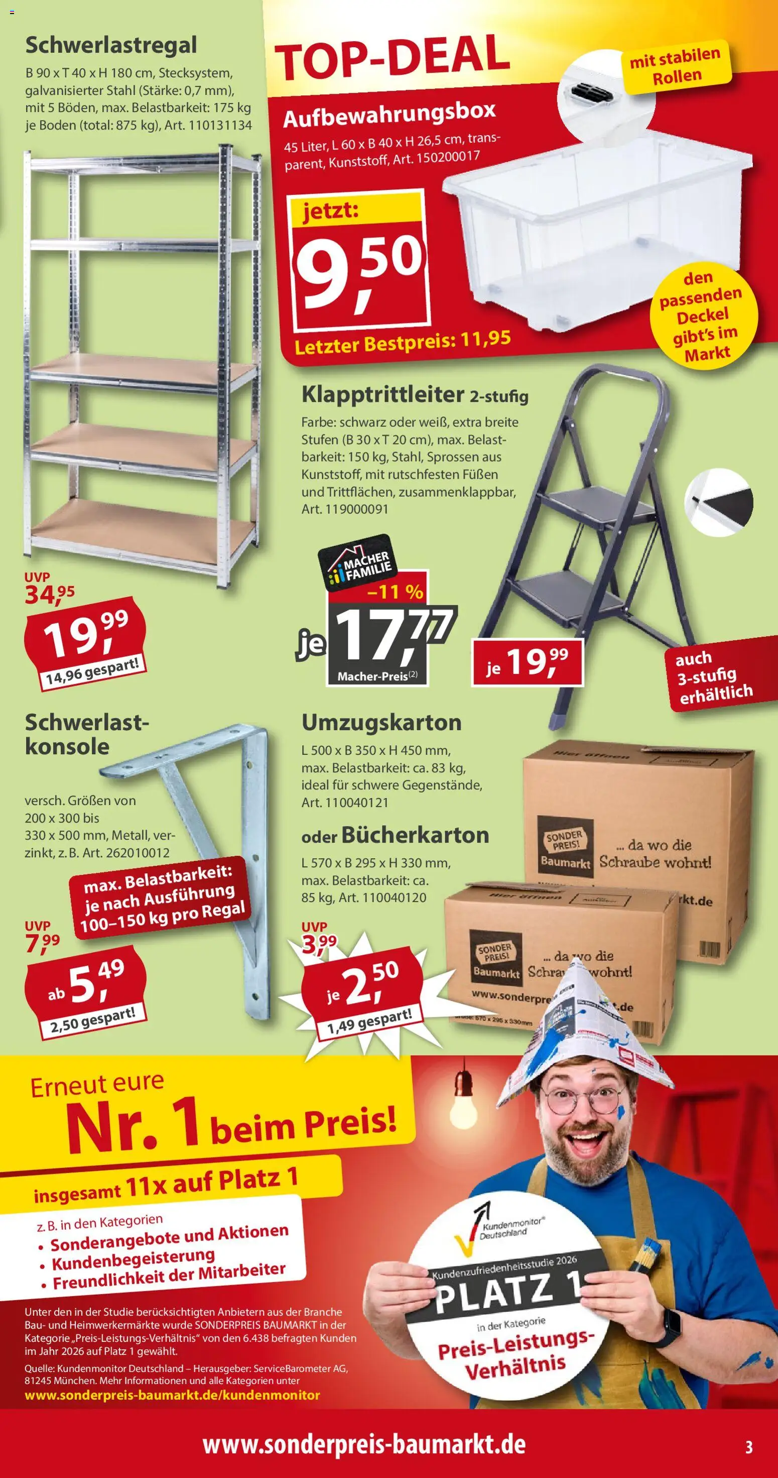 Sonderpreis Baumarkt Prospekt Prospekt in Deutschland