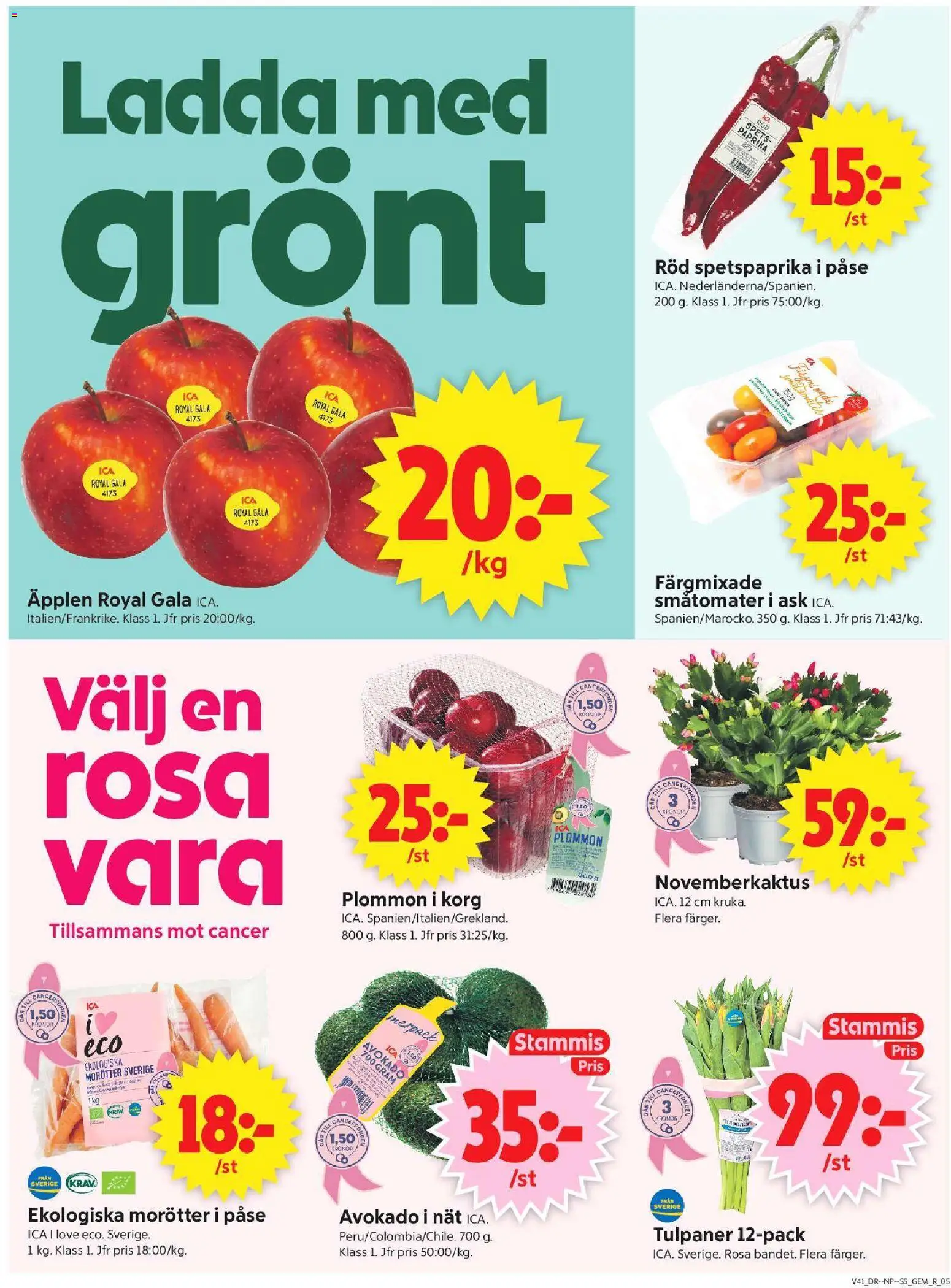 ICA Supermarket erbjudanden Reklamblad in Sverige