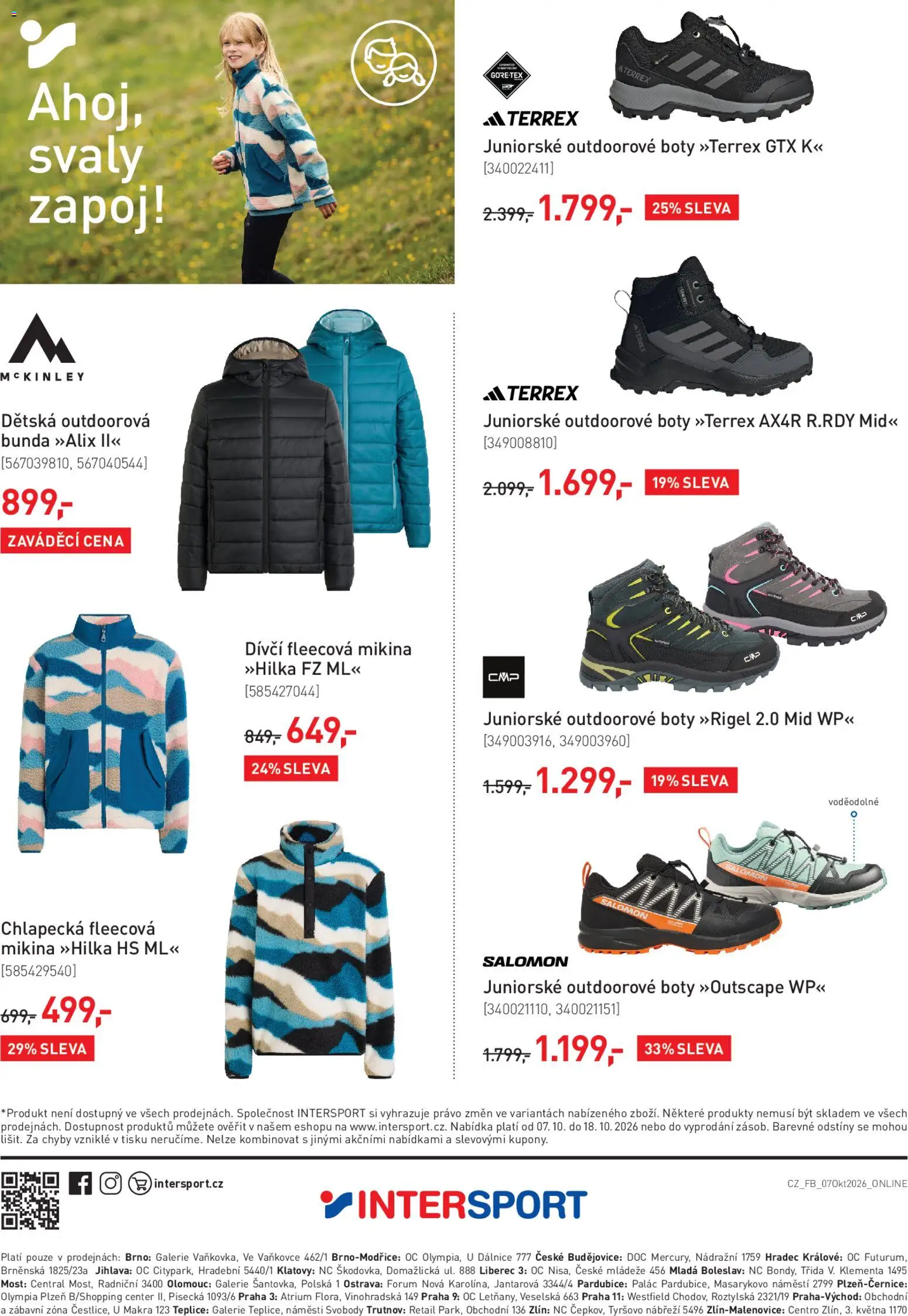 Intersport leták Leták in Česko