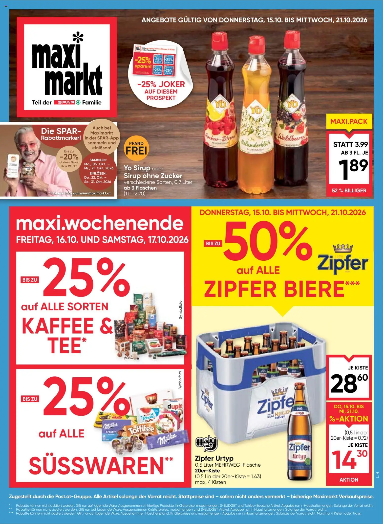 Maximarkt Flugblatt Flugblatt in Österreich