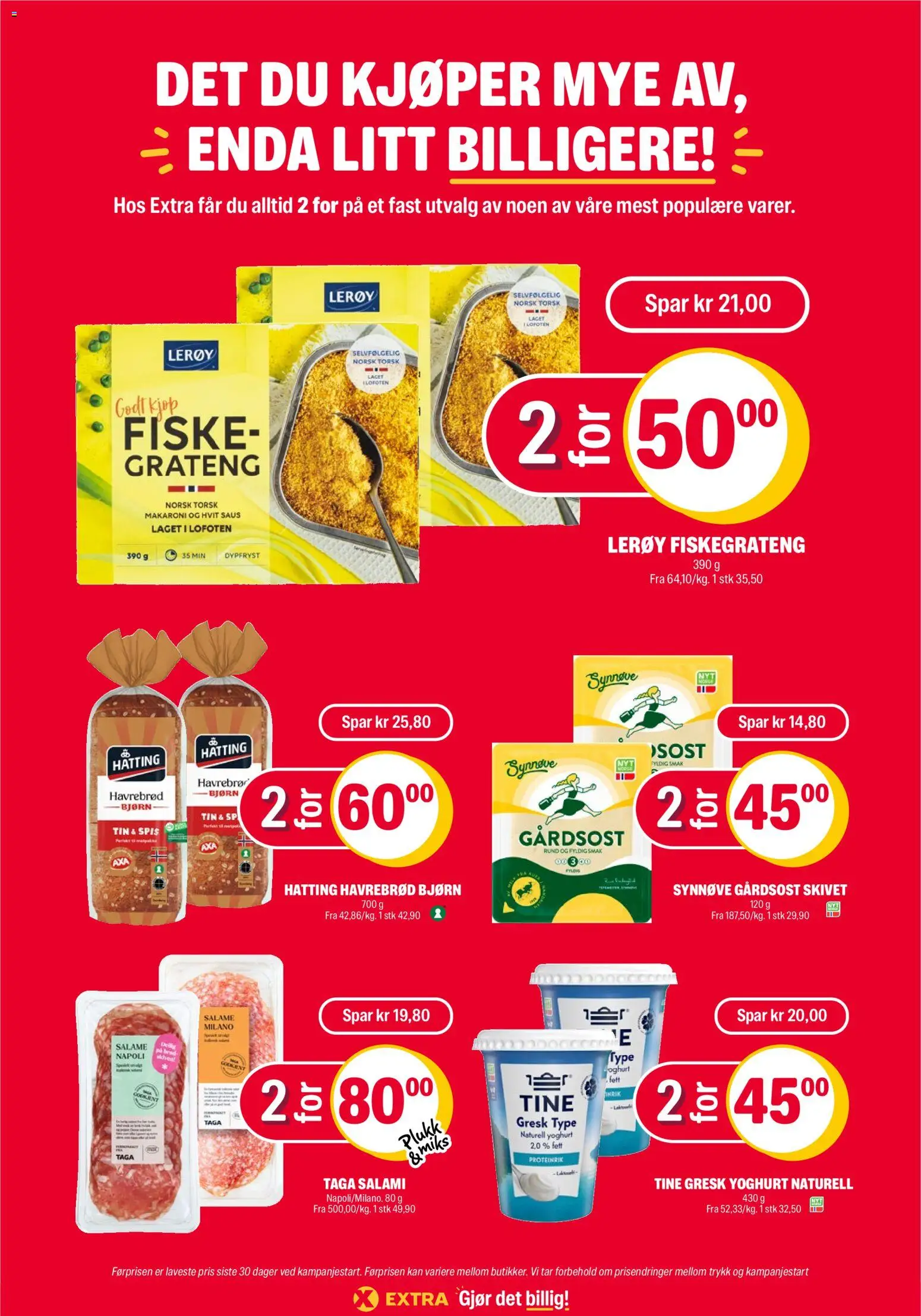 Coop Extra kundeavis Kundeavis in Norge