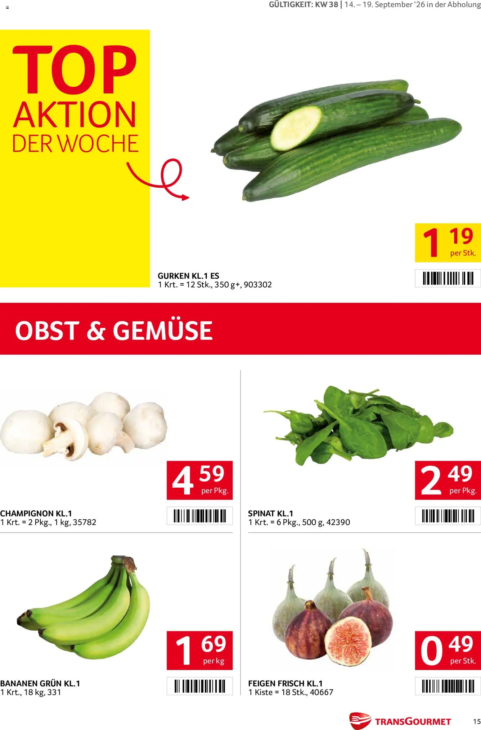 Transgourmet Flugblatt Flugblatt in Österreich