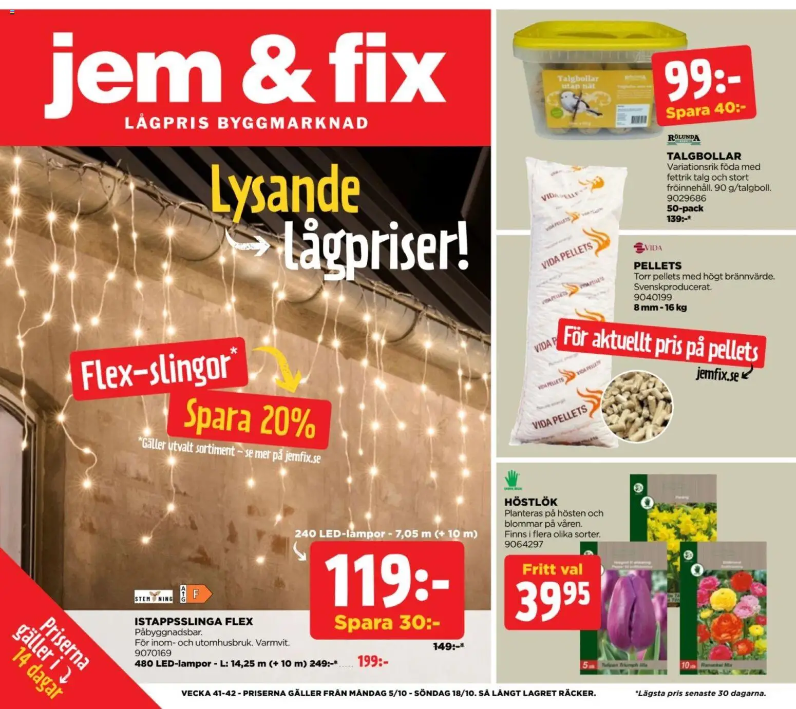Jem & Fix erbjudanden Reklamblad in Sverige