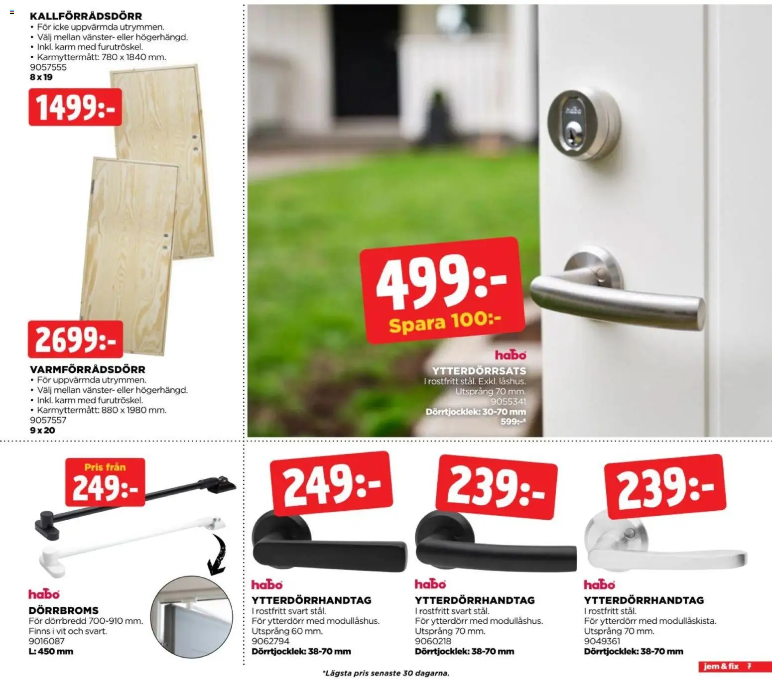 Jem & Fix erbjudanden Reklamblad in Sverige