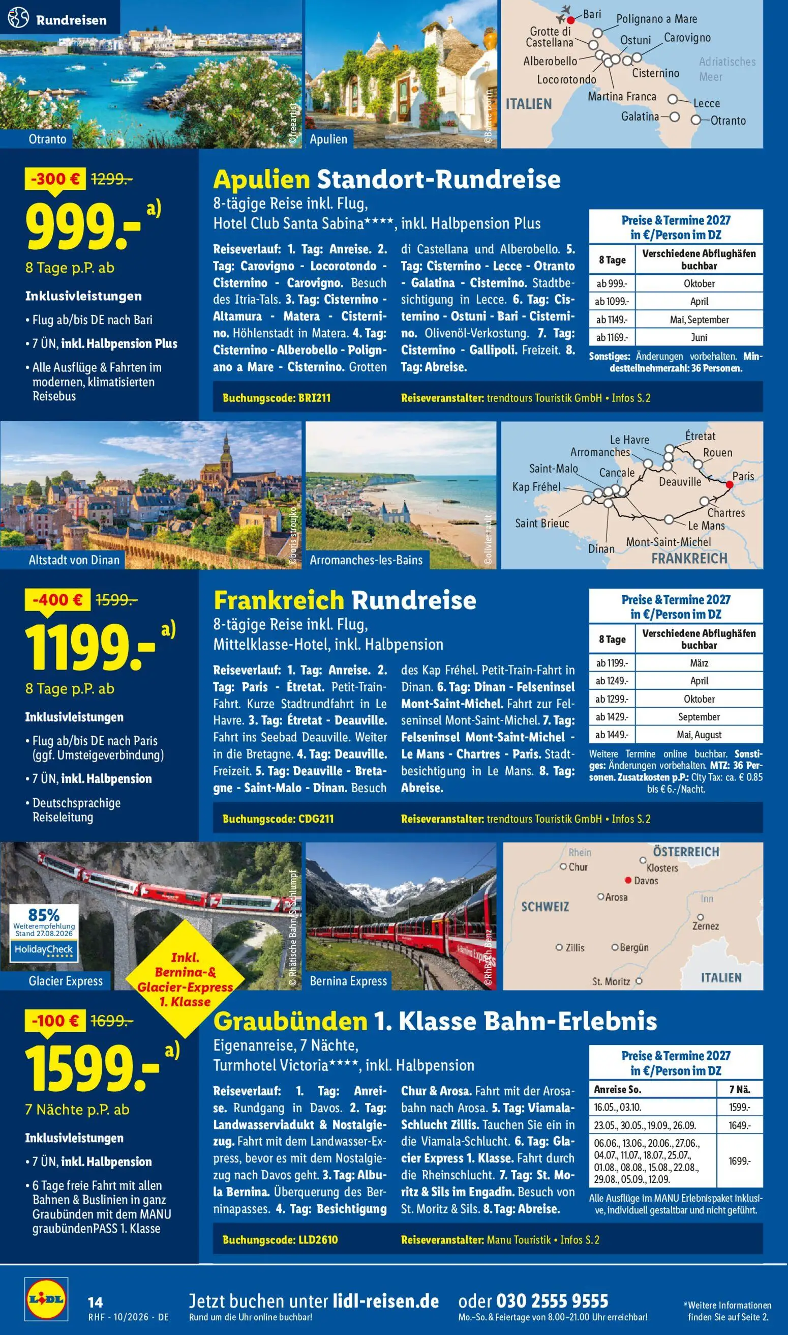 Lidl Reisen Prospekt Prospekt in Deutschland