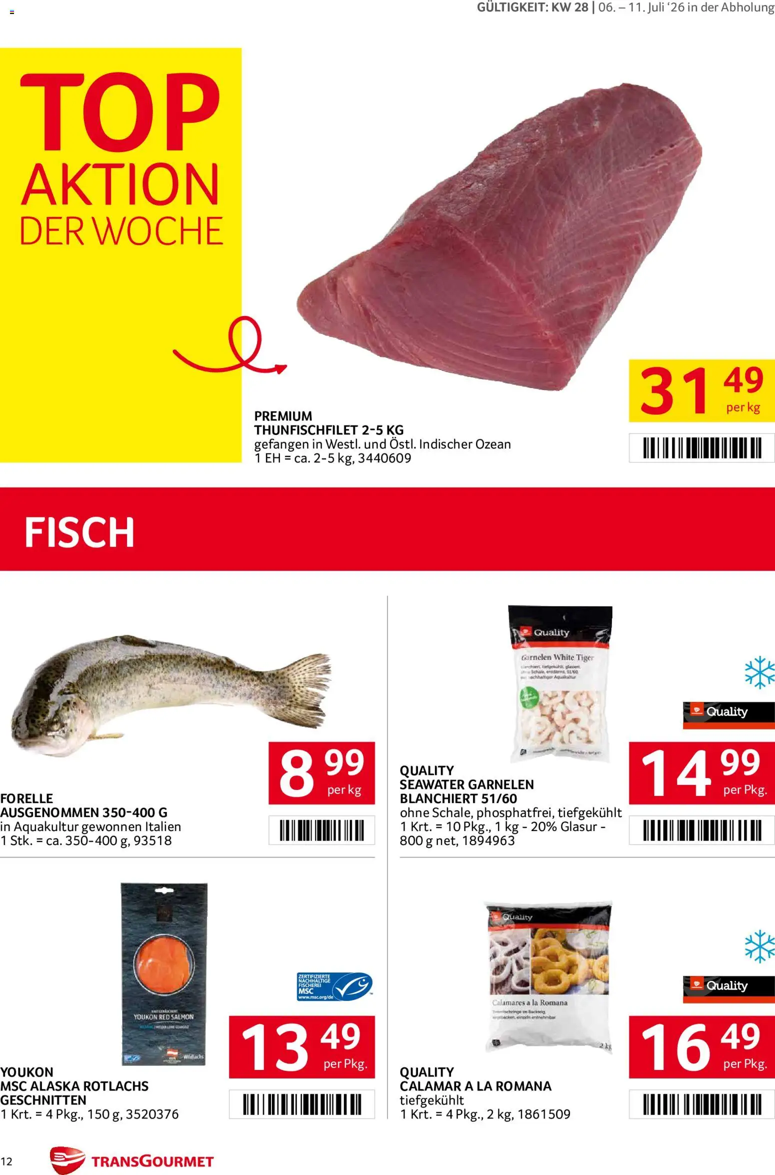 Die besten Angebote | Transgourmet Flugblatt ab 06.07.2026 | - Jetzt stöbern! | Österreich