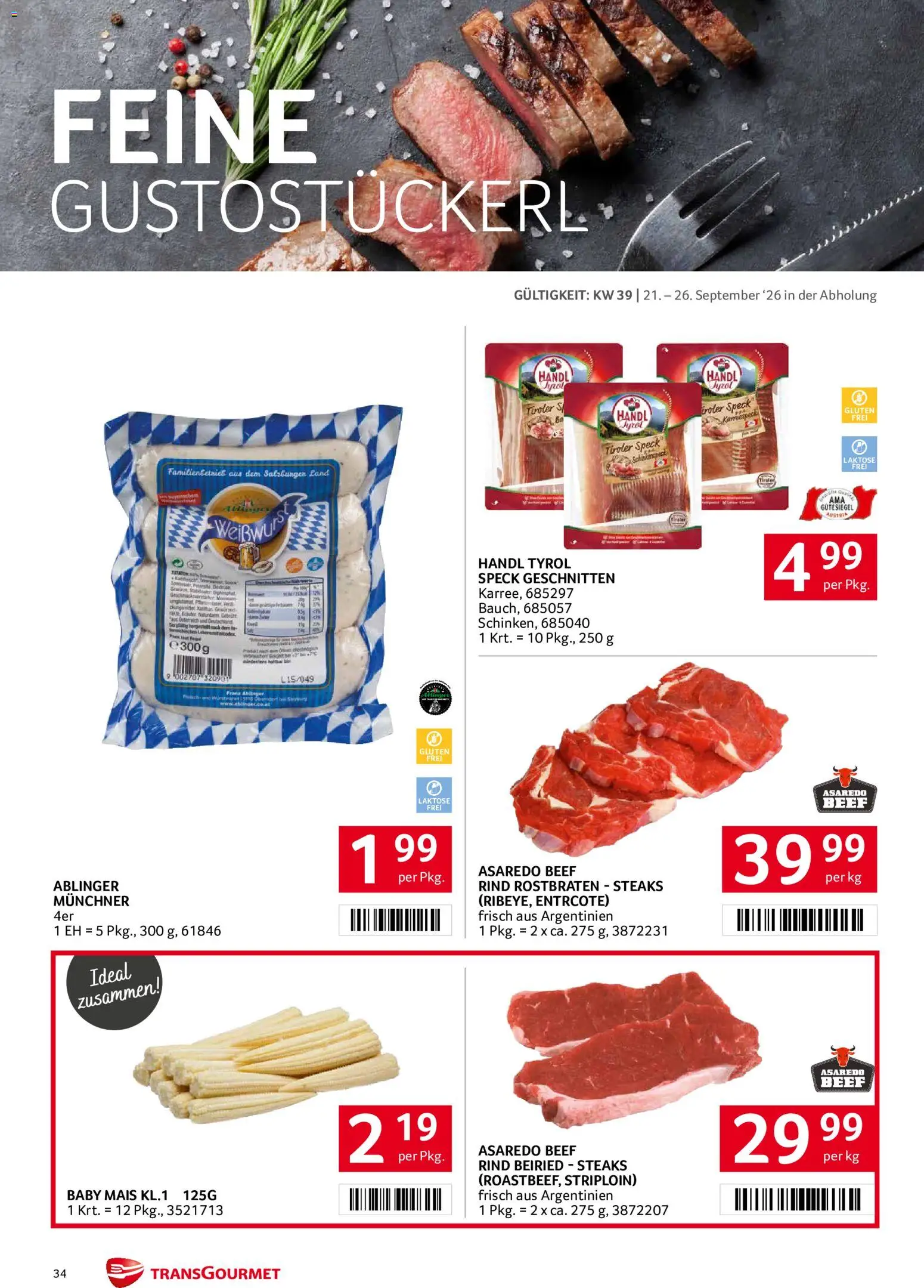 Transgourmet Flugblatt Flugblatt in Österreich