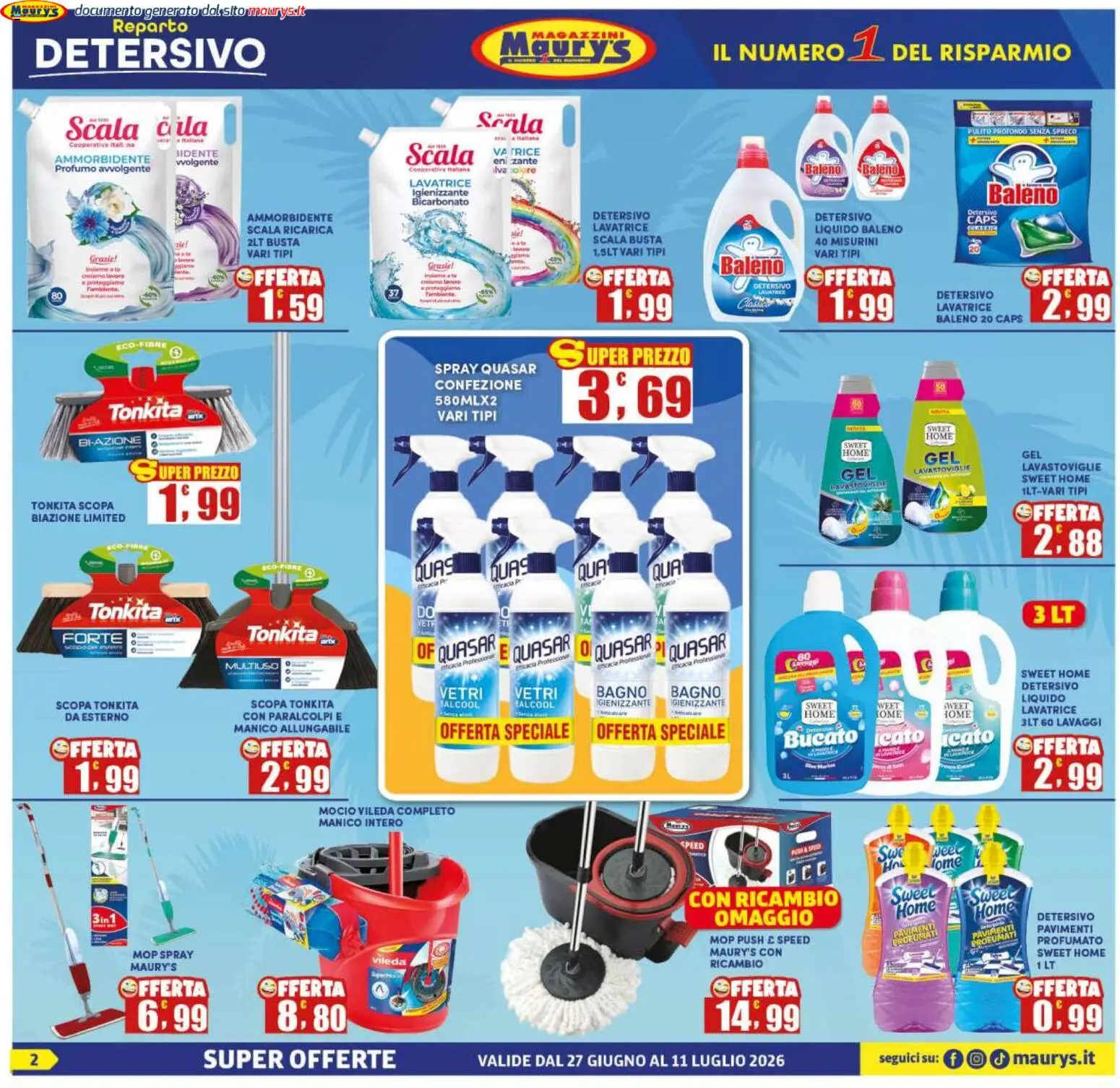 📣 Volantino Maury's dal 📅 27/06/2026 - Scopri le offerte ora!🔥 | Italy