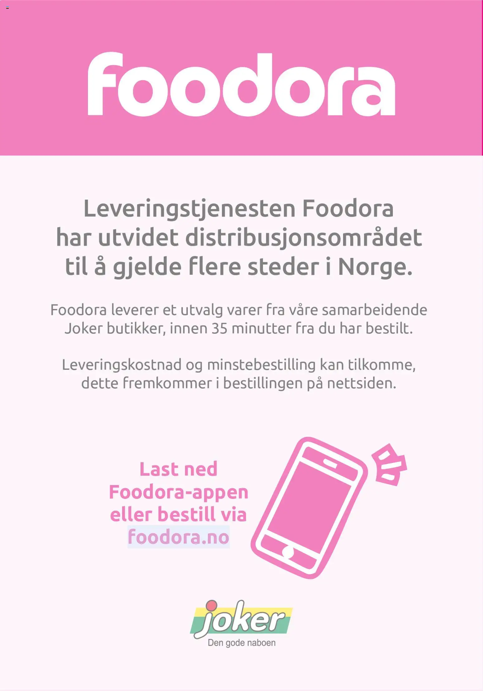 Joker kundeavis Kundeavis in Norge