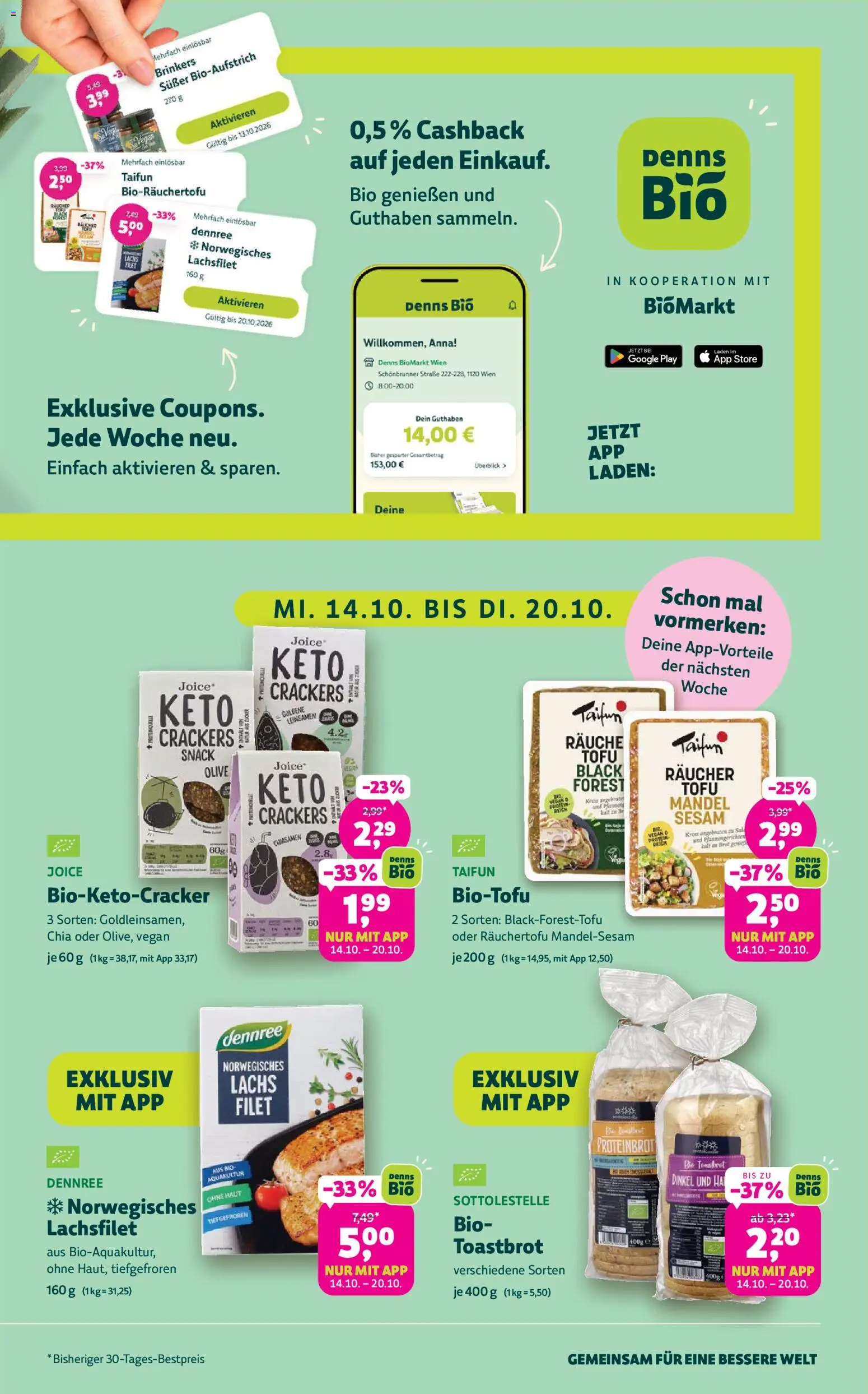 Denns BioMarkt Angebote Flugblatt in Österreich