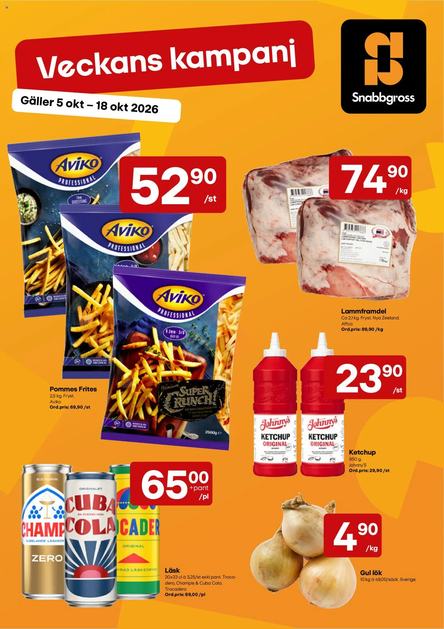 Snabbgross erbjudanden Reklamblad in Sverige