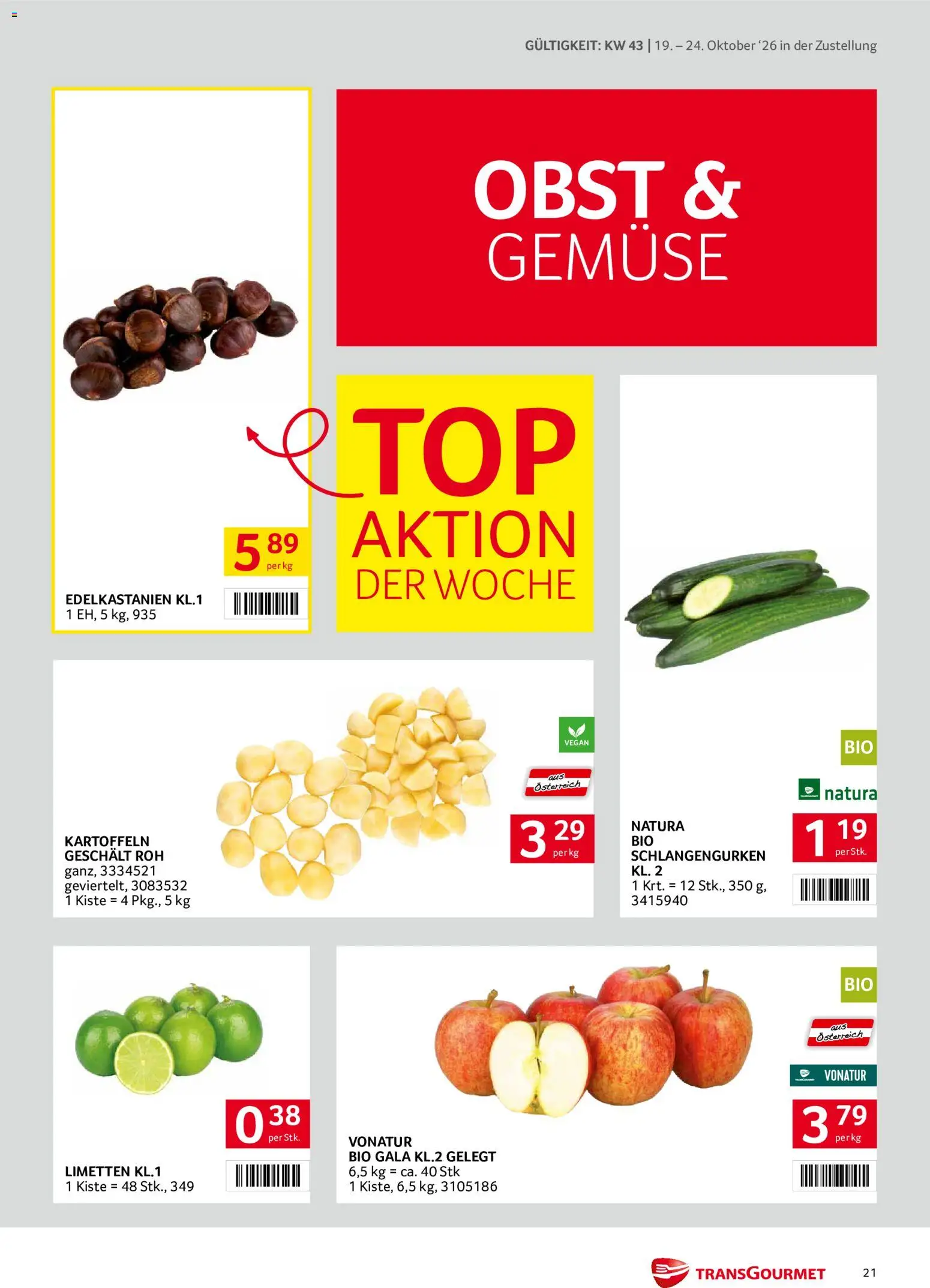 Transgourmet Flugblatt Flugblatt in Österreich