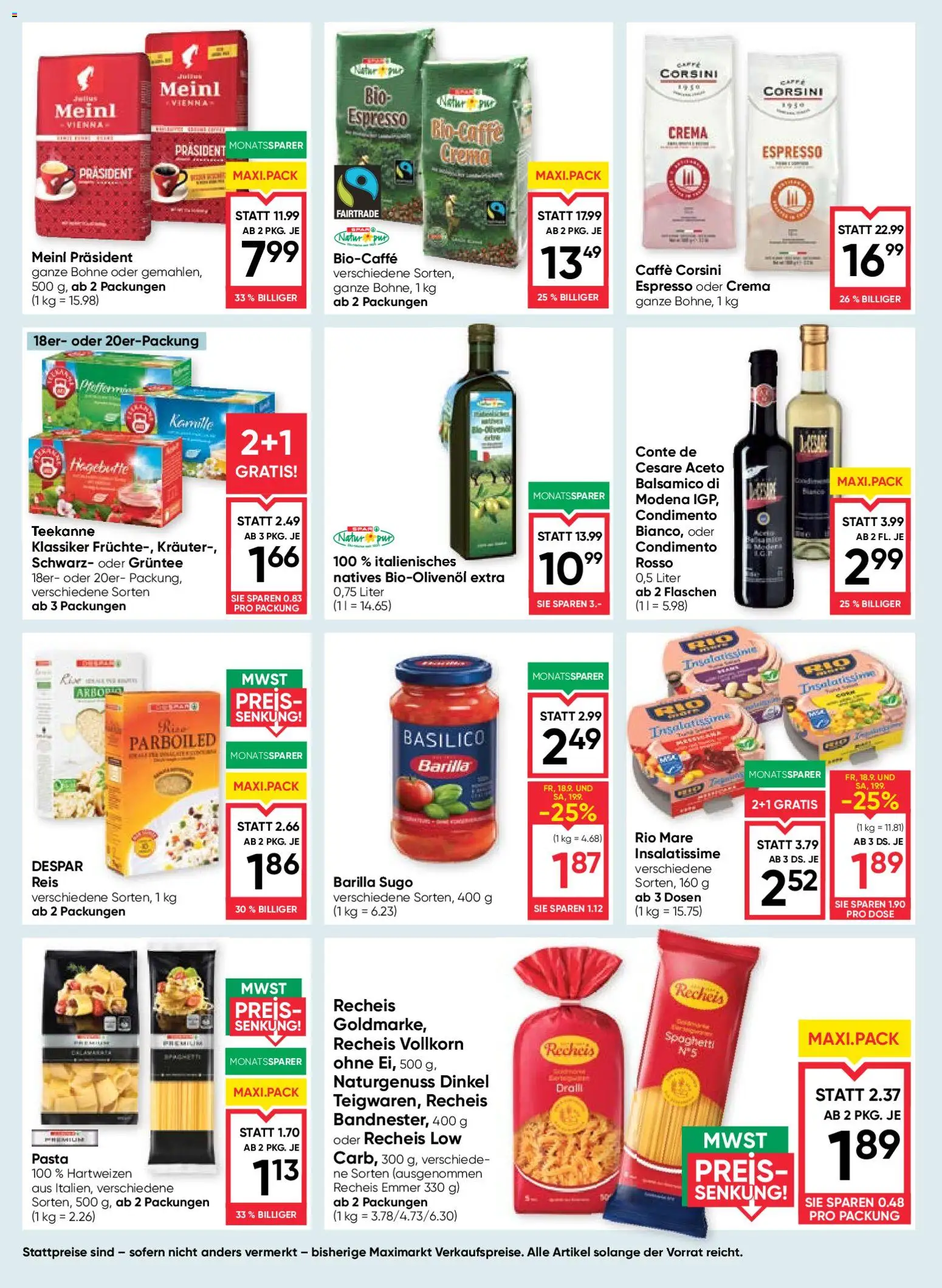 Maximarkt Flugblatt Flugblatt in Österreich