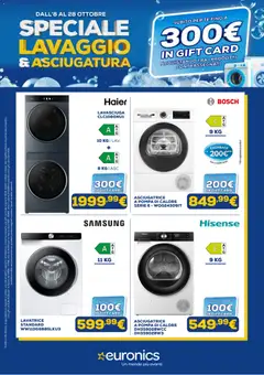 Euronics Euronics volantino Lavaggio