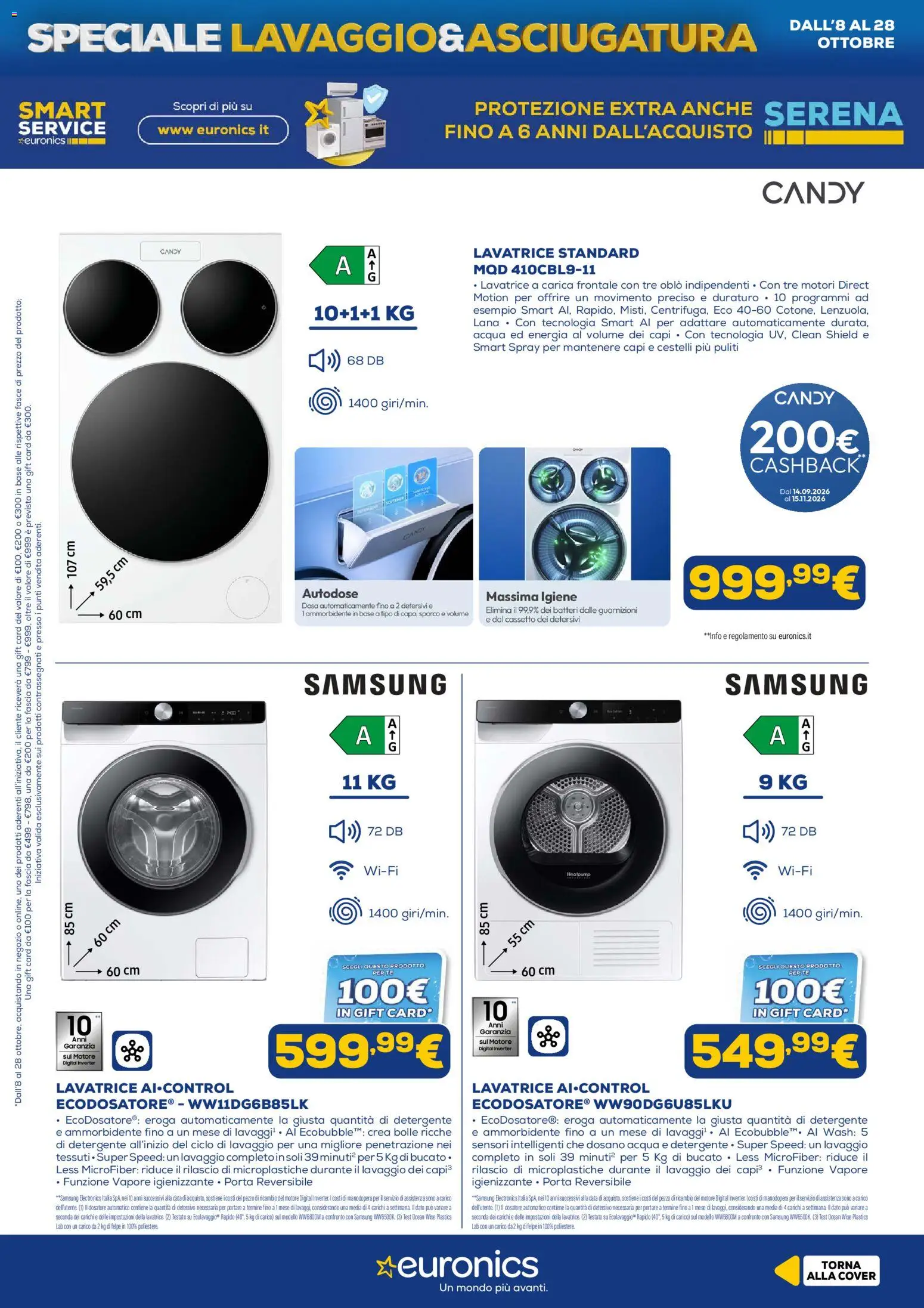 Euronics volantino Lavaggio Volantino in Italy