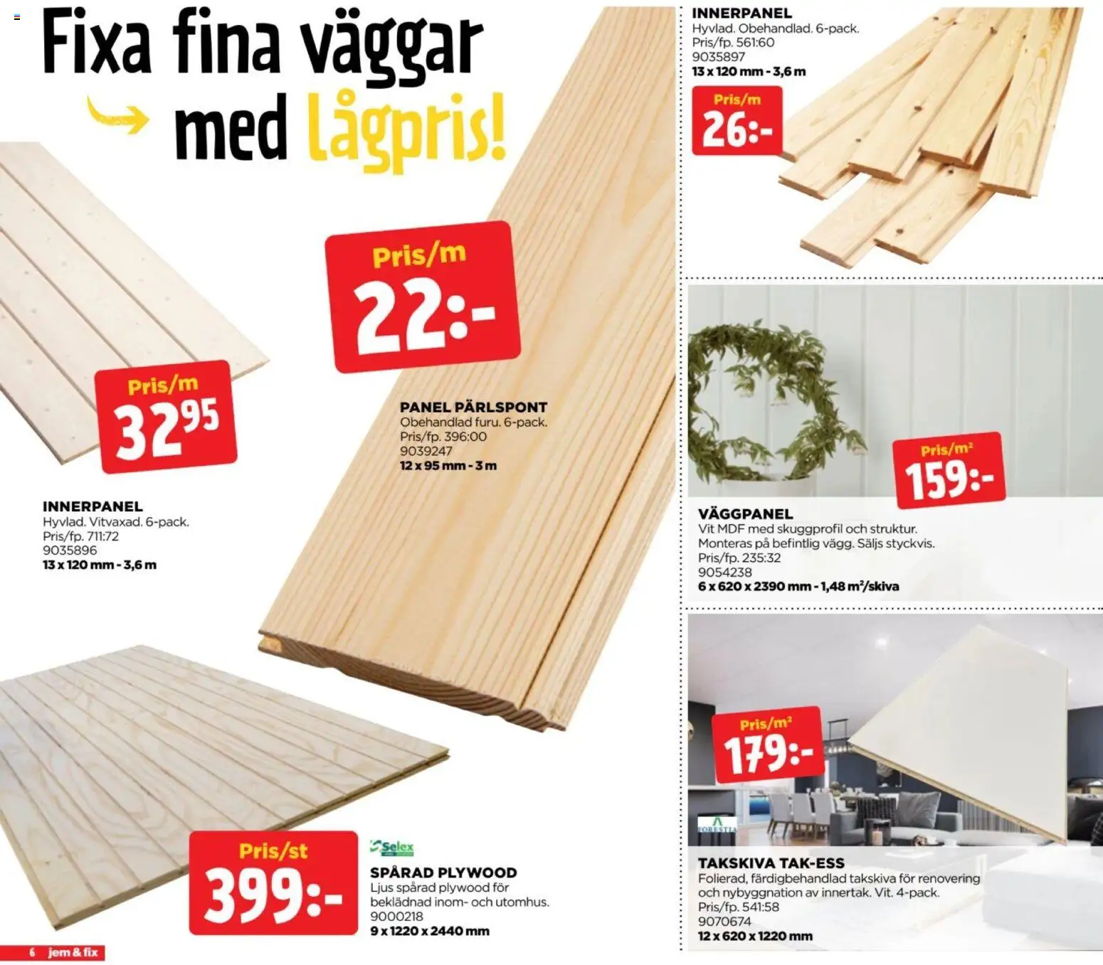 Jem & Fix erbjudanden Reklamblad in Sverige